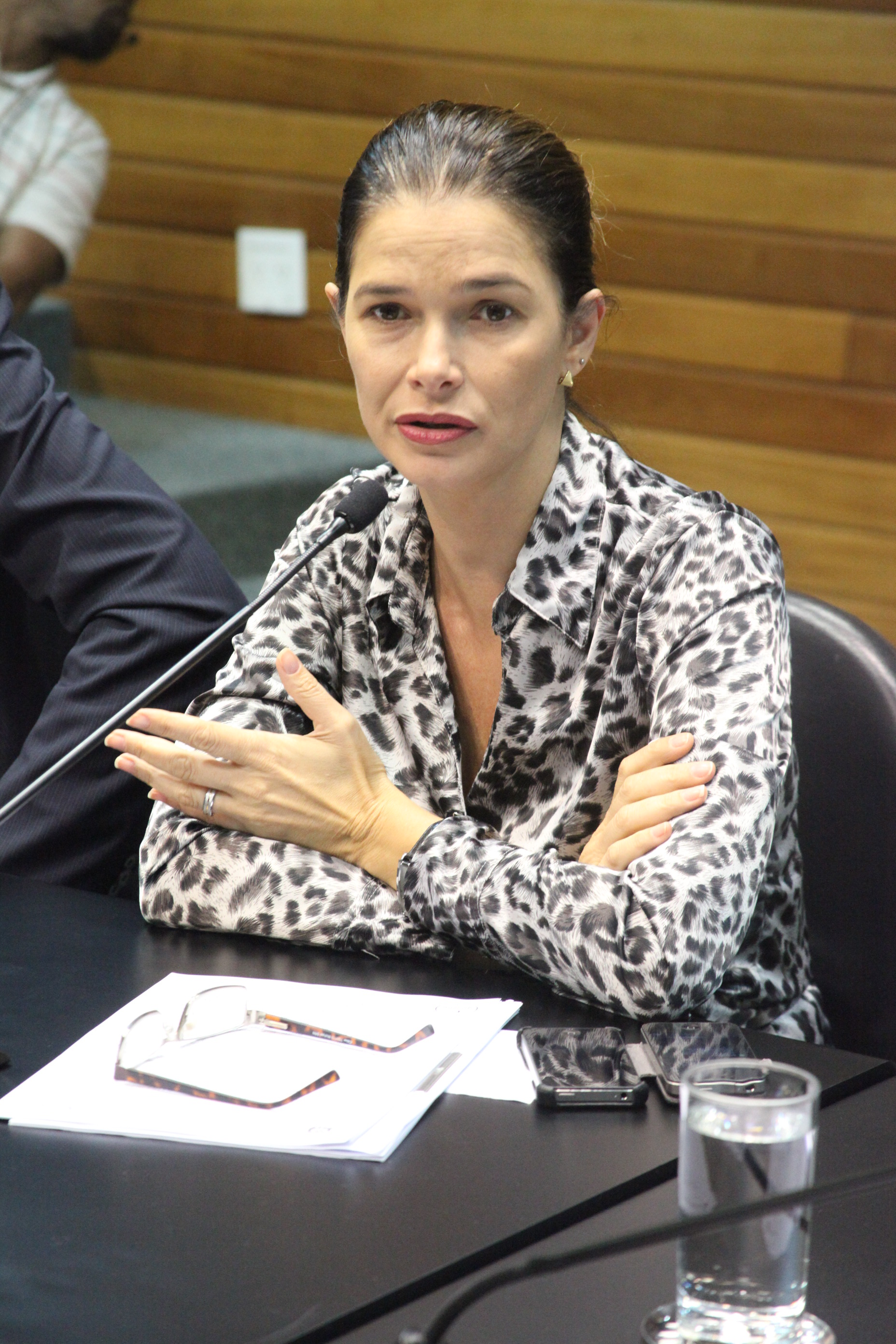 Deputada Angela Albino (PCdoB). Reunião da Comissão de Finanças e Tributação. Foto: Fábio Queiroz / Agência AL