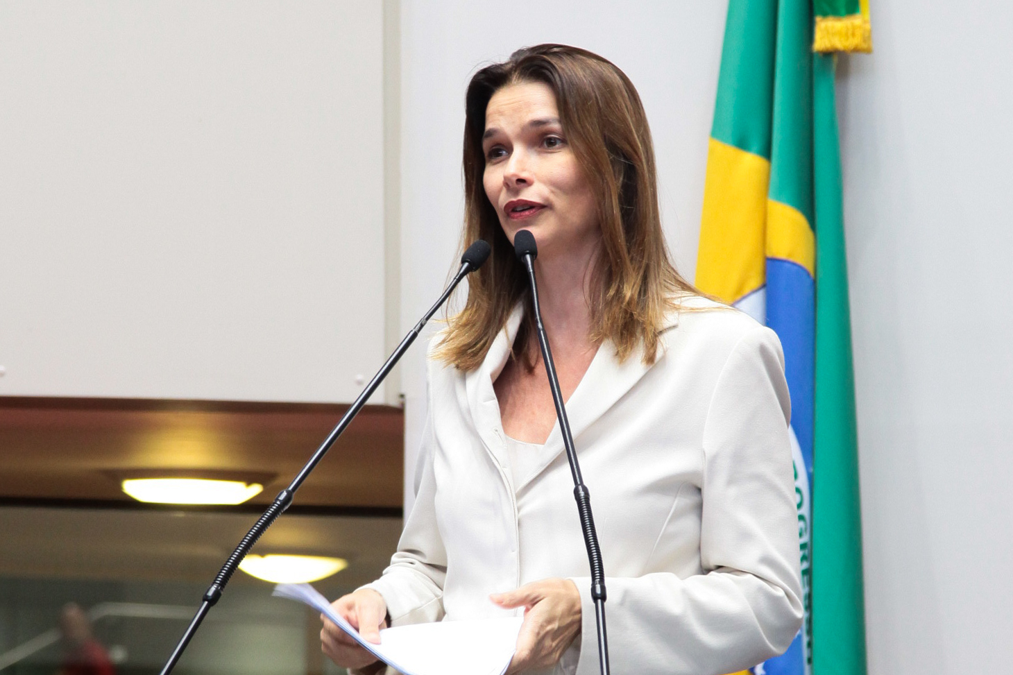 Sessão Ordinária - Plenário Osni Régis - Dep. Angela Albino (PCdoB) - Foto: Juliana Stadnik / Agência AL