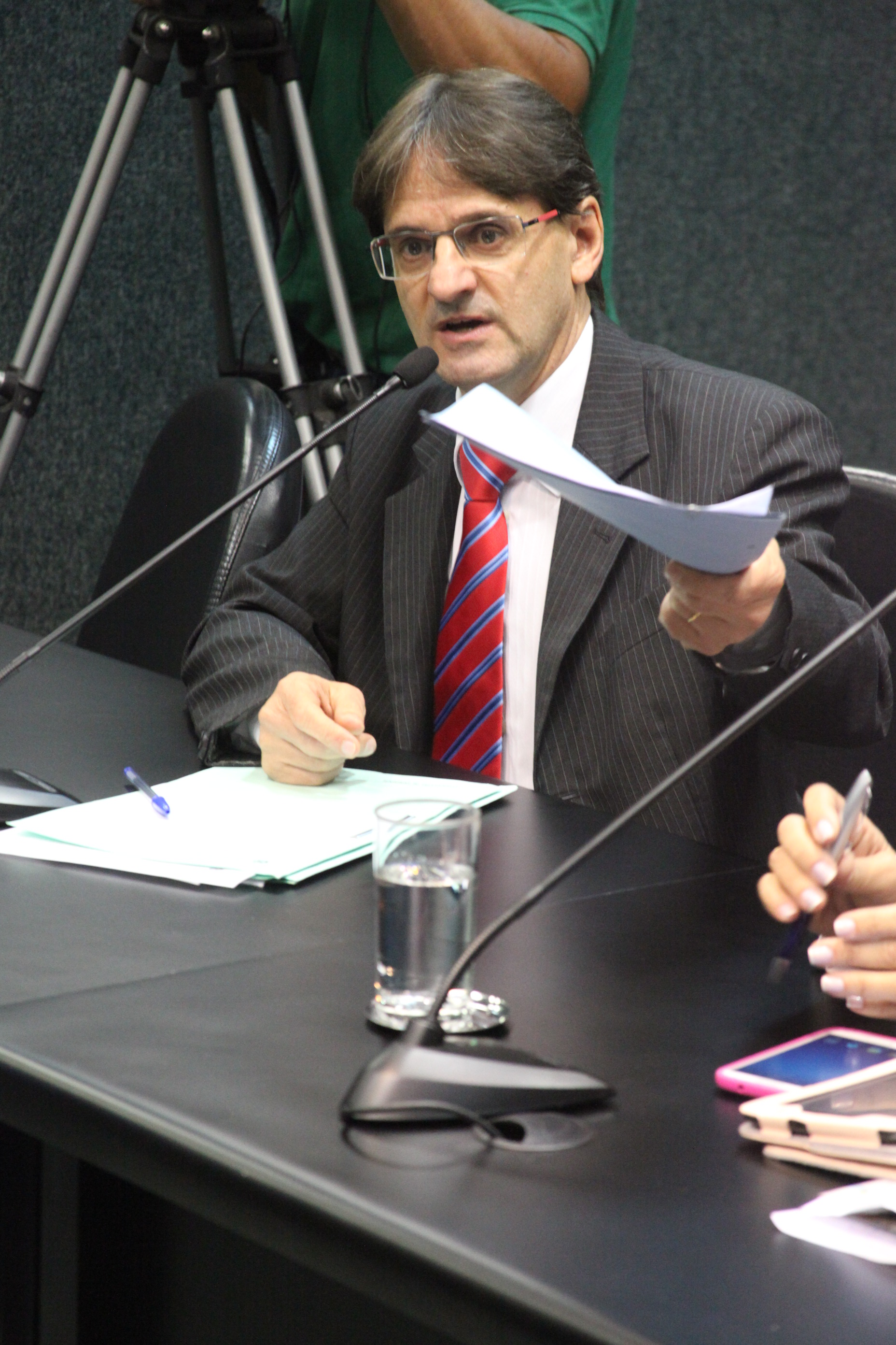 Deputado Neodi Saretta (PT). Reunião da Comissão de Constituição e Justiça. Foto: Fábio Queiroz / Agência AL
