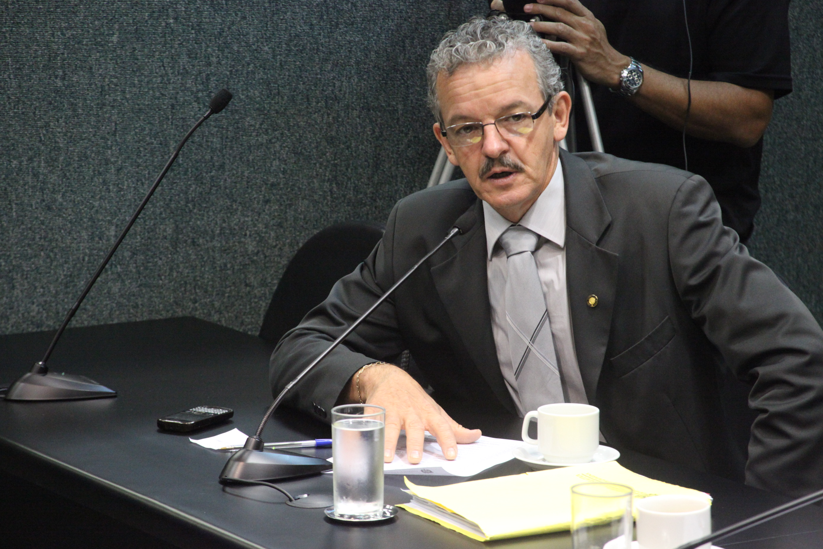 Deputado Dirceu Dresch (PT). Reunião da Comissão de Finanças e Tributação. Foto: Fábio Queiroz / Agência AL