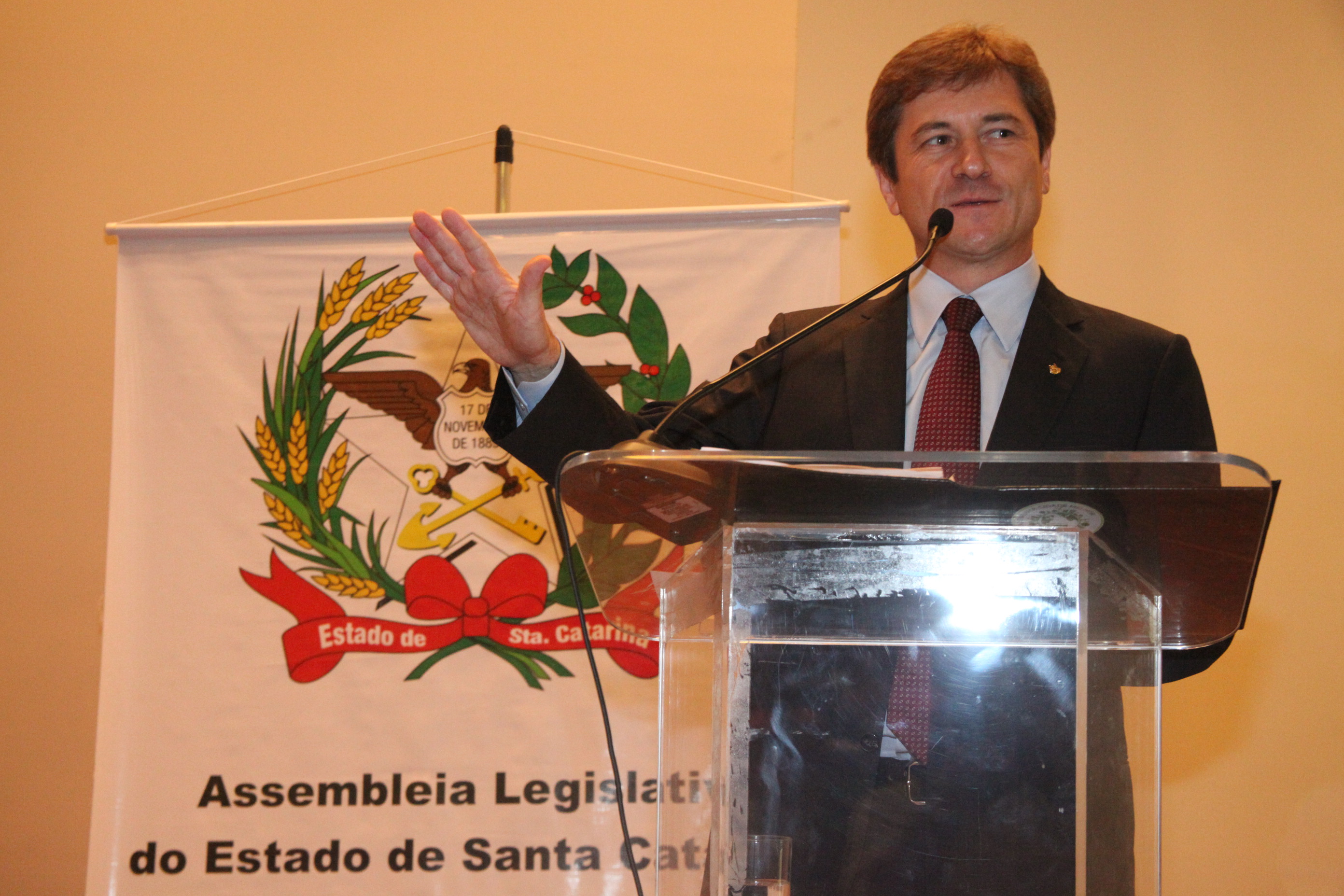 Deputado José Nei Ascari (PSD). Seminário de Prevenção de Deficiências. Foto: Fábio Queiroz / Agência AL