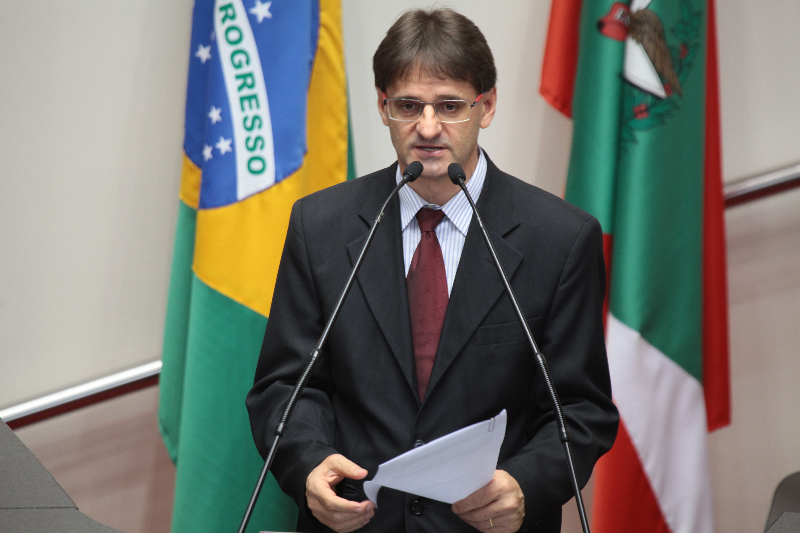 Sessão Ordinária - Plenário Osni Regis. Deputado Neodi Saretta (PT) . Foto: Miriam Zomer/ Agência AL