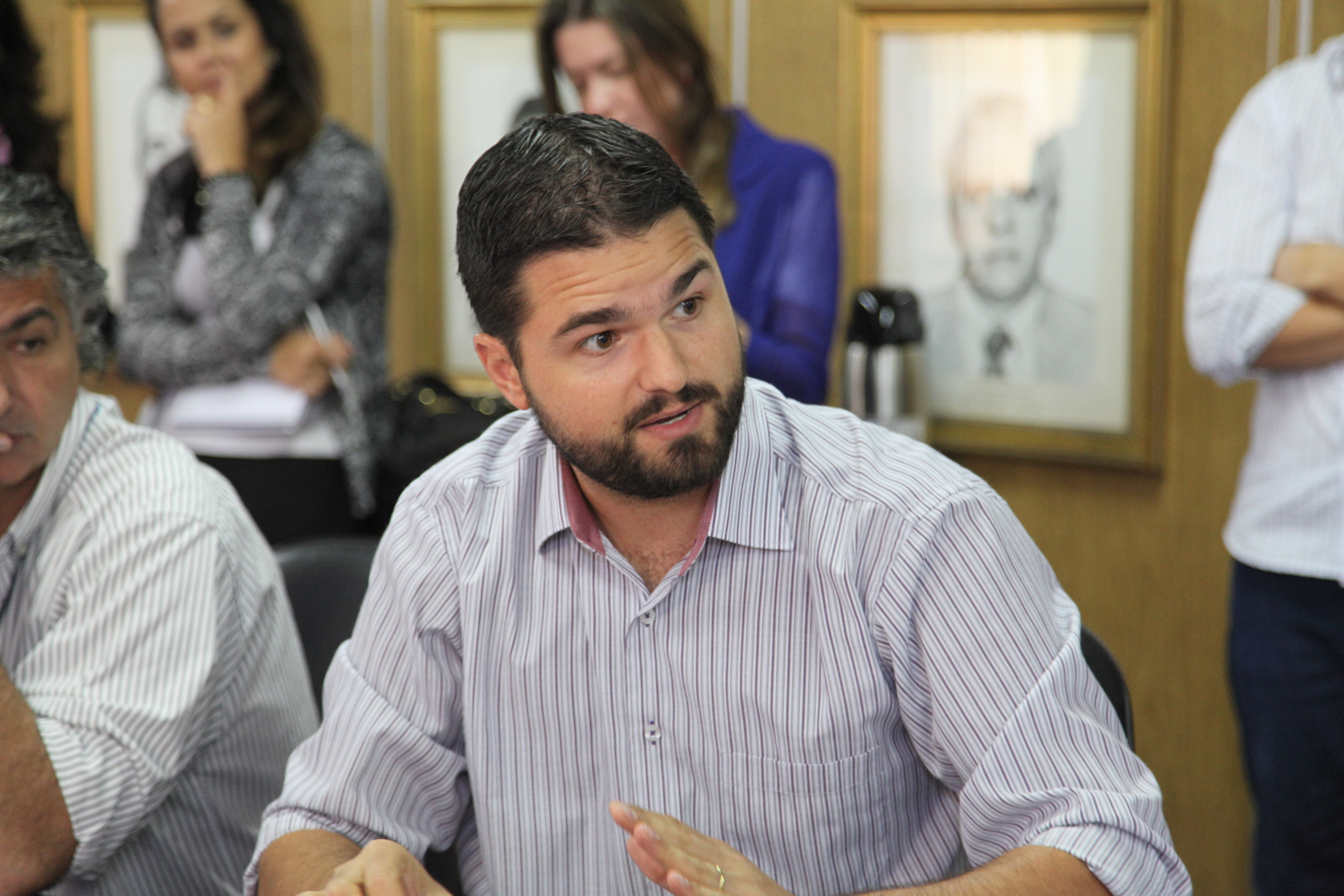 Samyuel Bortoluzzi (SCGÁS) - Reunião entre os representantes do DNIT, SCGÁS e deputados Décio Lima e  Ana Paula
