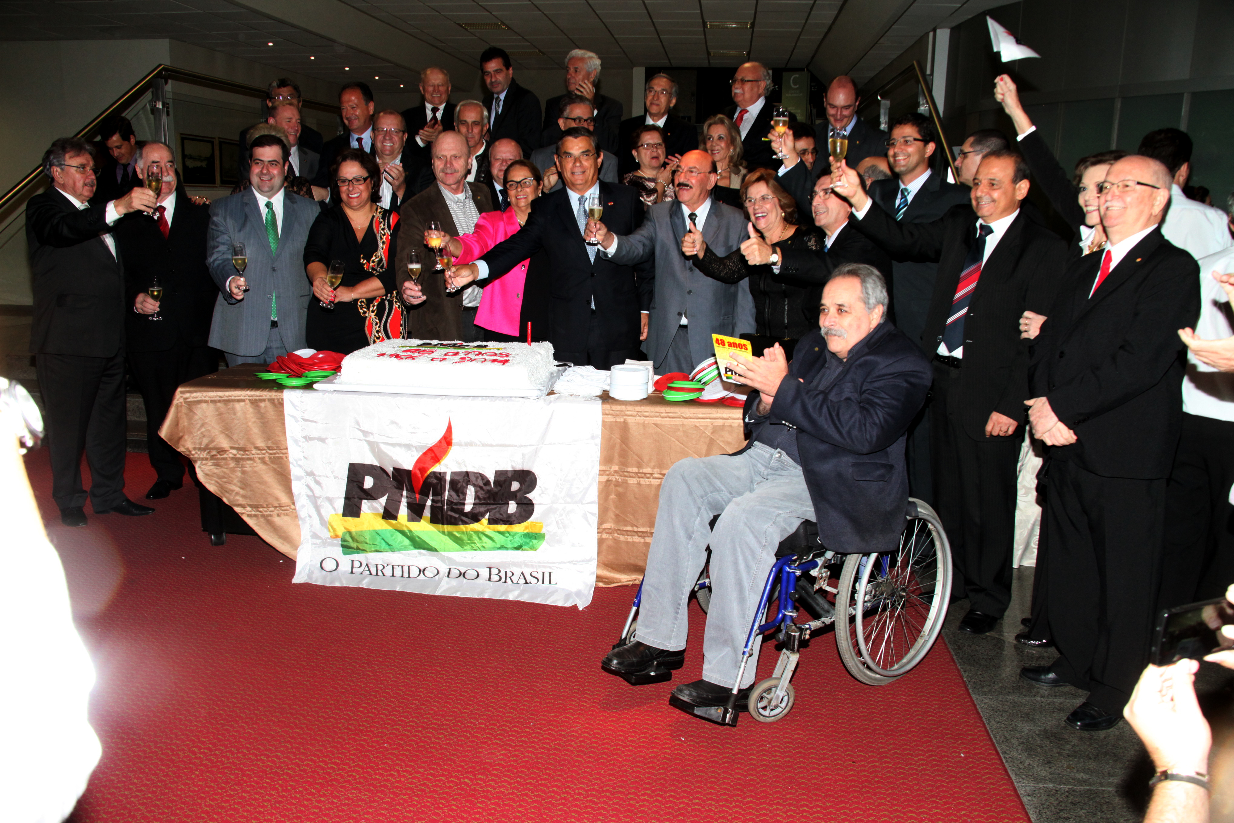 PMDB 48 ANOS. Foto: Fábio Queiroz / Agência AL