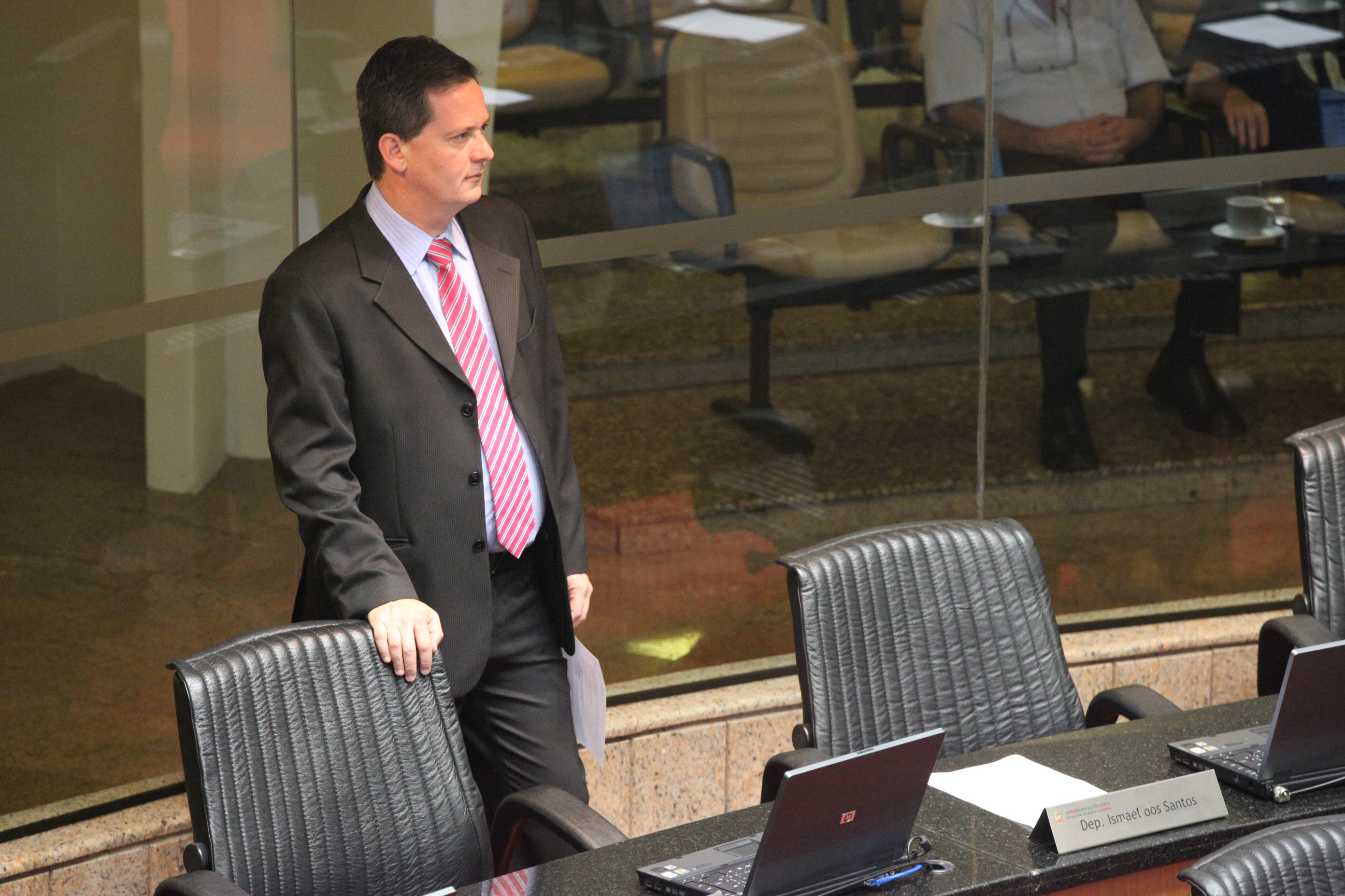Deputado Jean Kuhlmann (PSD). Sessão Ordinária: Foto: Fábio Queiroz / Agência AL