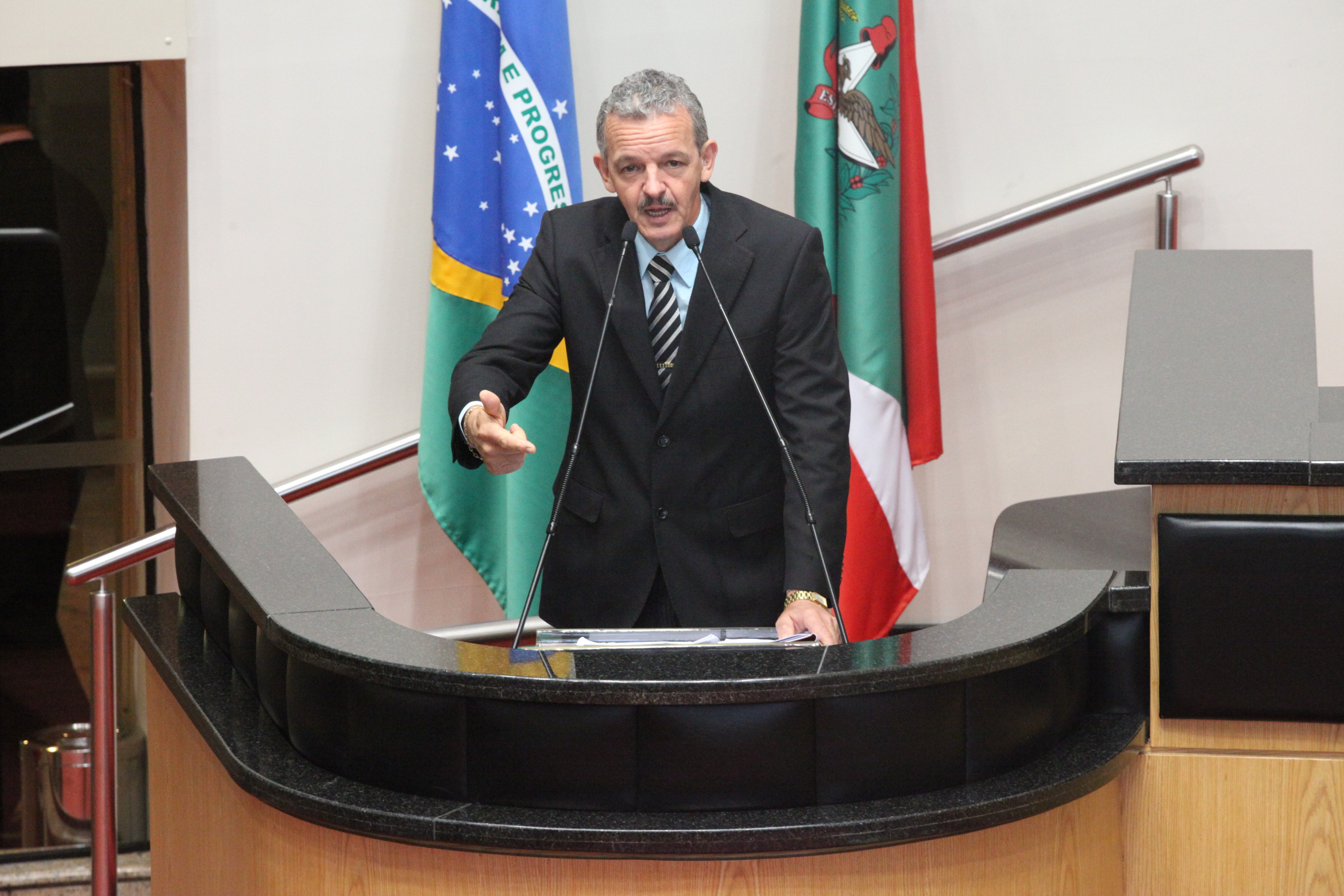 Deputado Dirceu Dresch (PT). Sessão Ordinária: Foto: Fábio Queiroz / Agência AL
