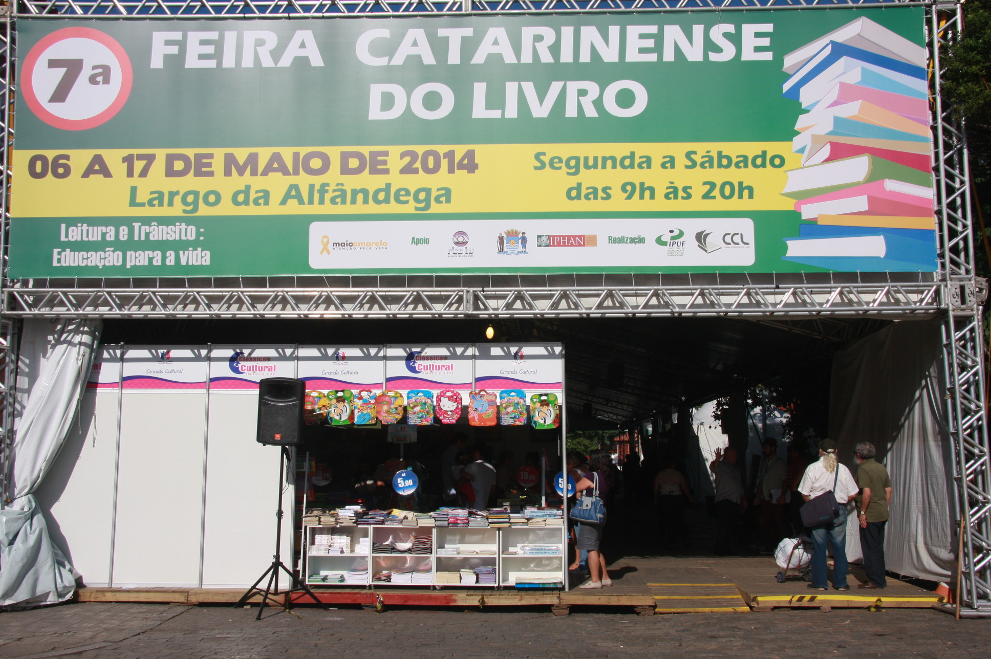 7ª Feira Catarinense do Livro. Foto: Eduardo Guedes de Oliveira / Agência AL