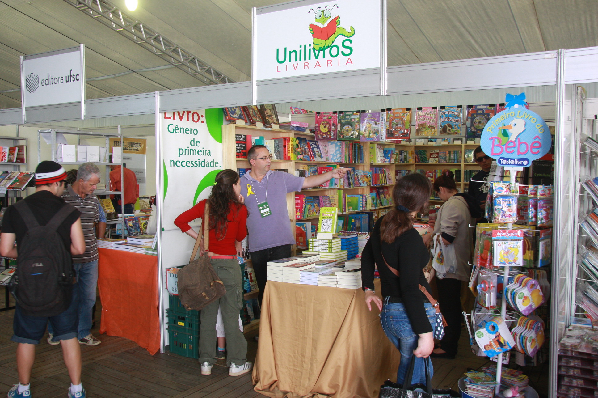 7ª Feira Catarinense do Livro. Foto: Eduardo Guedes de Oliveira / Agência AL