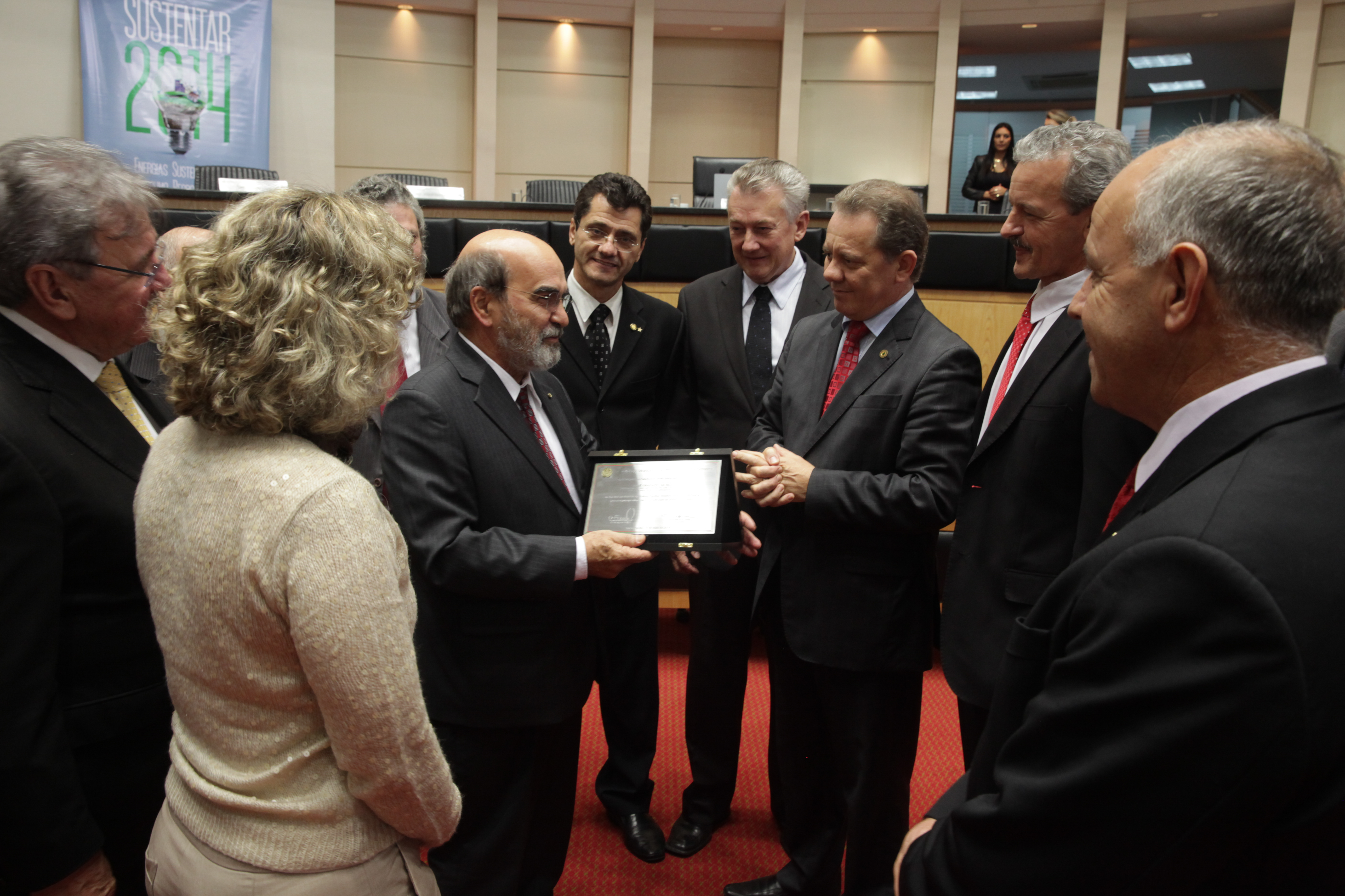 Plenário Osni Régis - Alesc homenageia José Graziano da Silva - Foto: Carlos Kilian / Agência AL