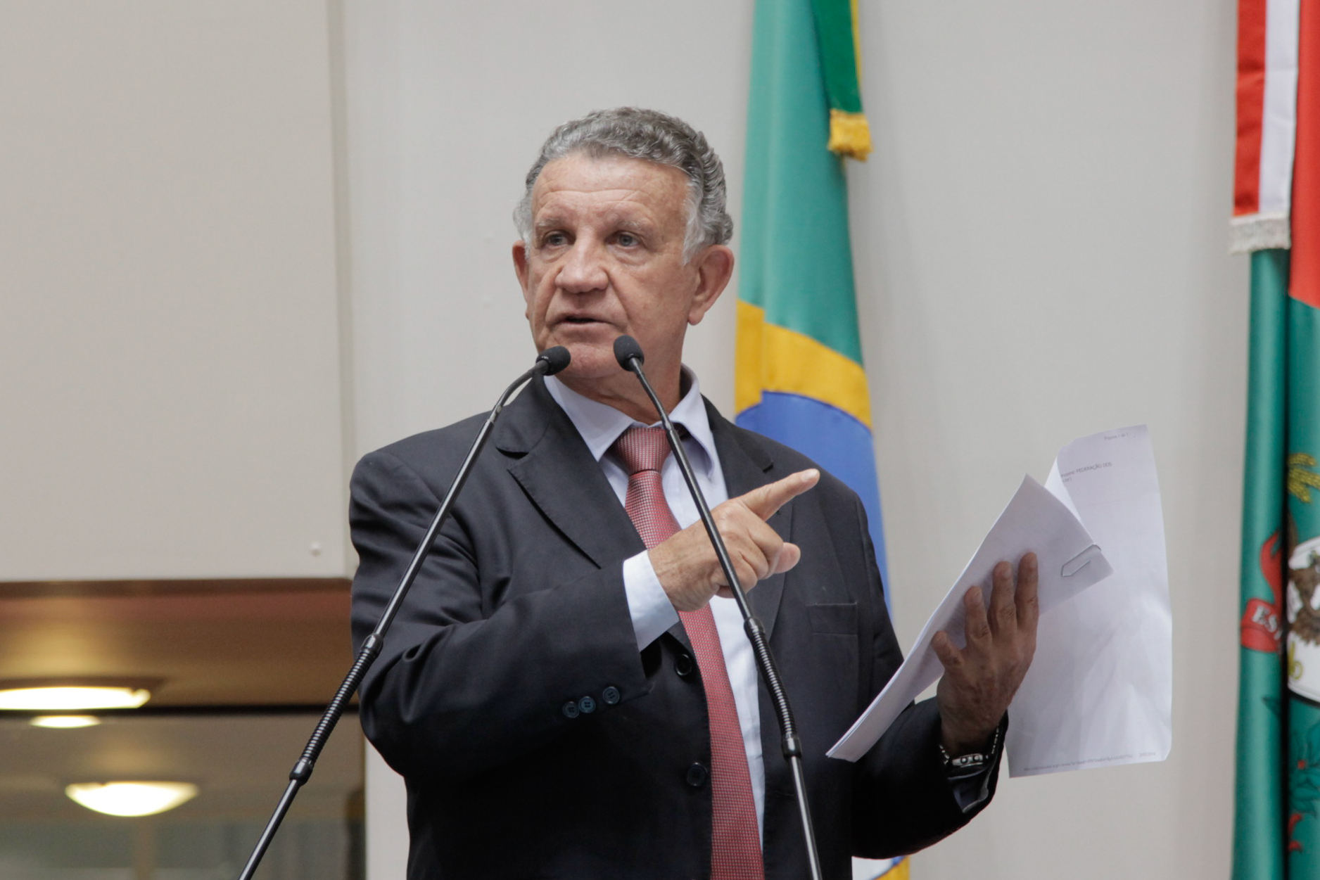 Sessão Ordinária - Plenário Osni Régis - Dep. Edison Andrino (PMDB) - Foto: Juliana Stadnik / Agência AL