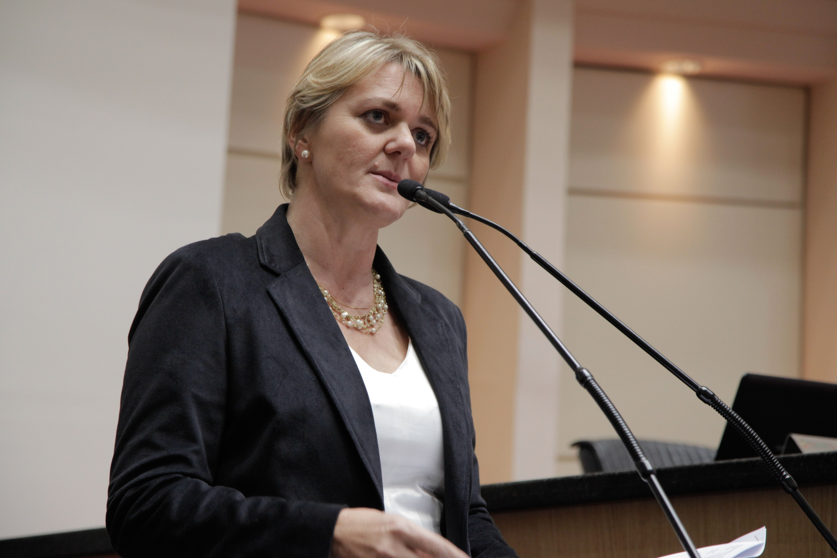 Sessão Ordinária - Plenário Osni Régis - Dep. Luciane Carminatti (PT) - Foto: Juliana Stadnik / Agência AL