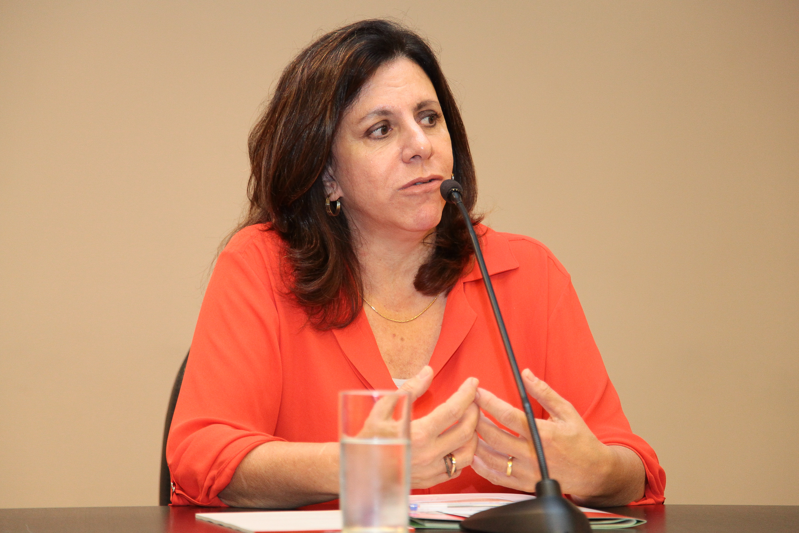 Primeira Semana Estadual da Vigilância Sanitária. Raquel Ribeiro Bittencourt,
Diretoria de Vigilância Sanitária Estadual. Foto: Miriam Zomer/ Agência AL