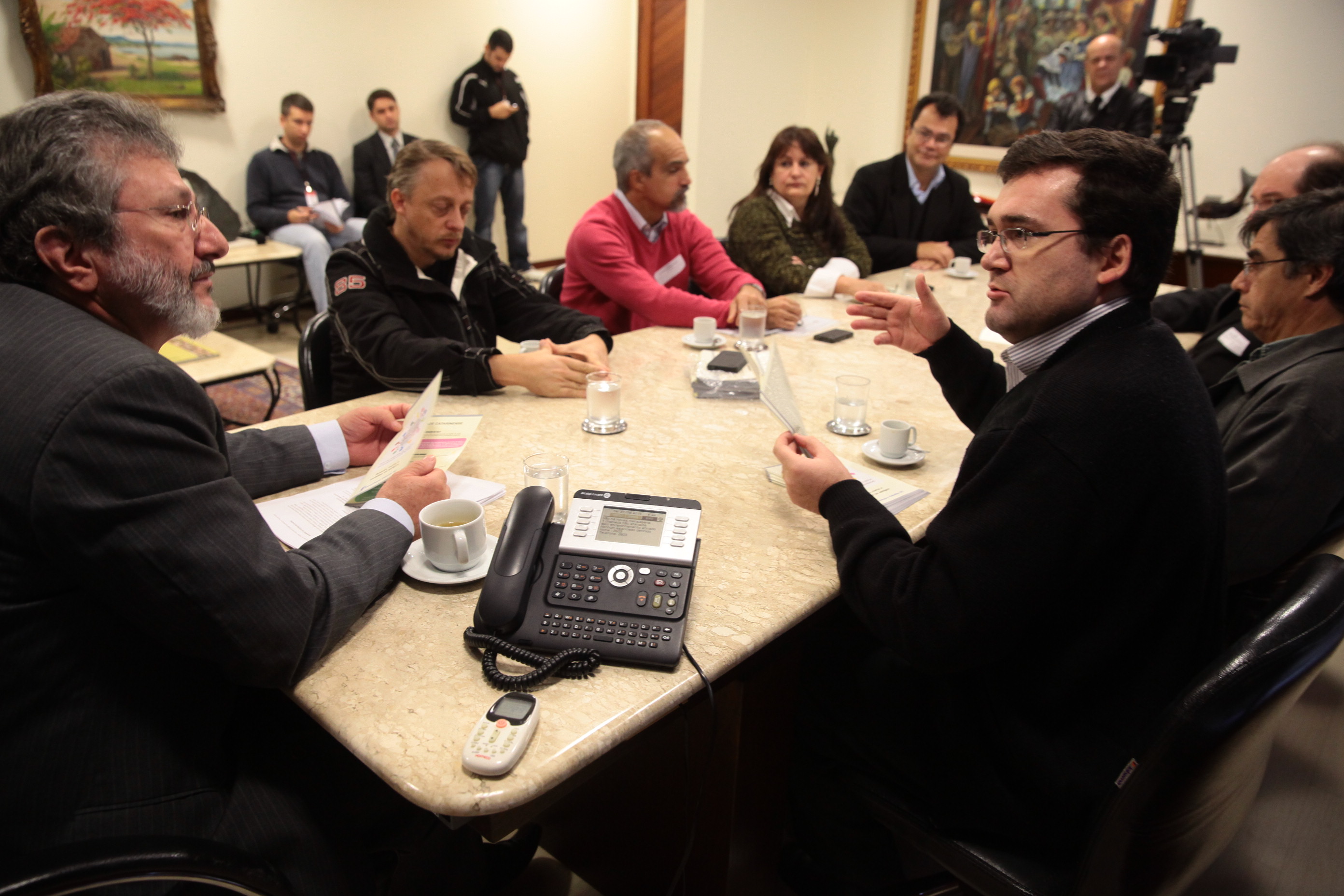 Reunião na Presidência da Alesc para debater a Campanha Conselheiro Cidadão. Fotos: Miriam Zomer