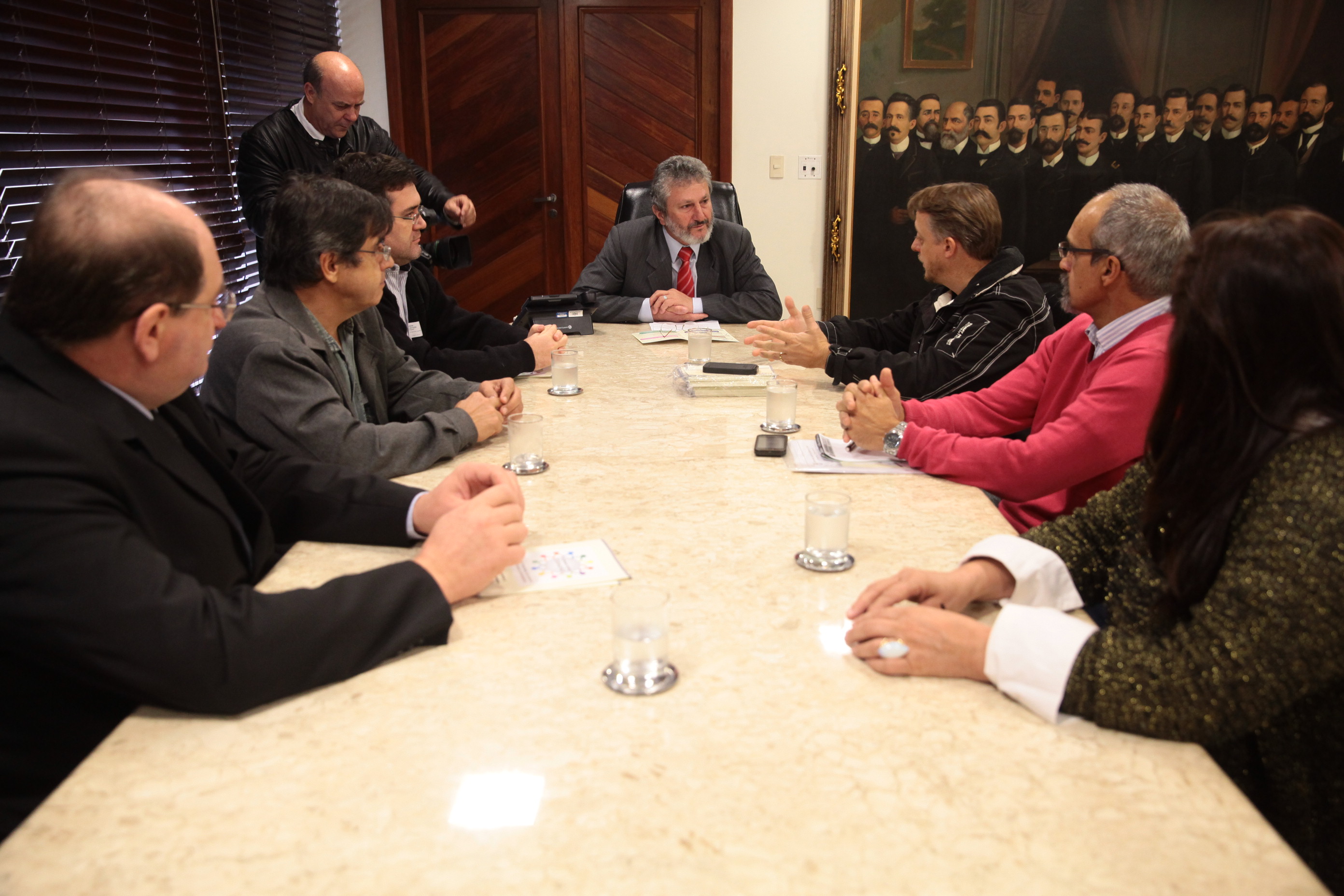 Reunião na Presidência da Alesc para debater a Campanha Conselheiro Cidadão. Fotos: Miriam Zomer