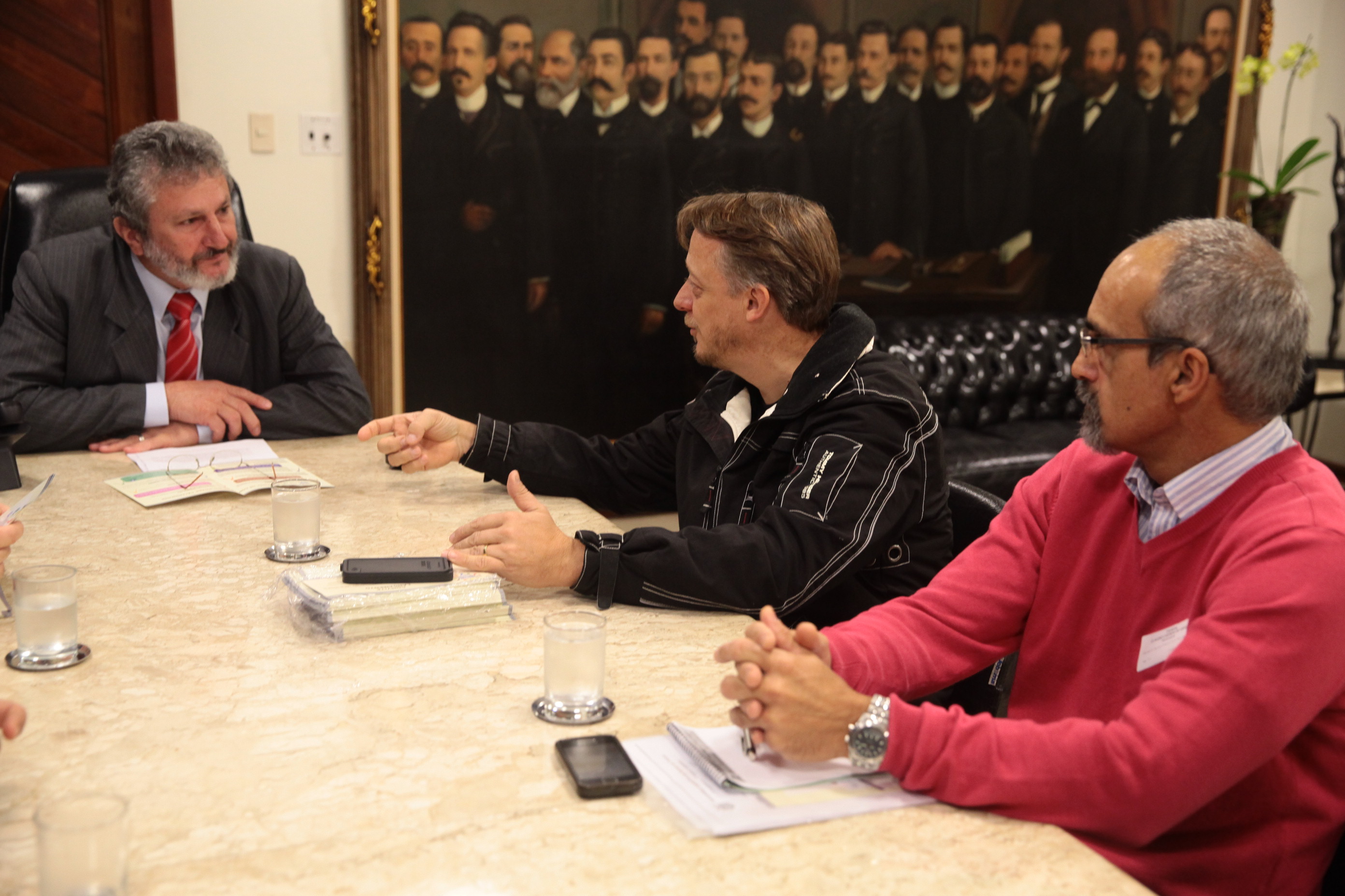 Reunião na Presidência da Alesc para debater a Campanha Conselheiro Cidadão. Fotos: Miriam Zomer
