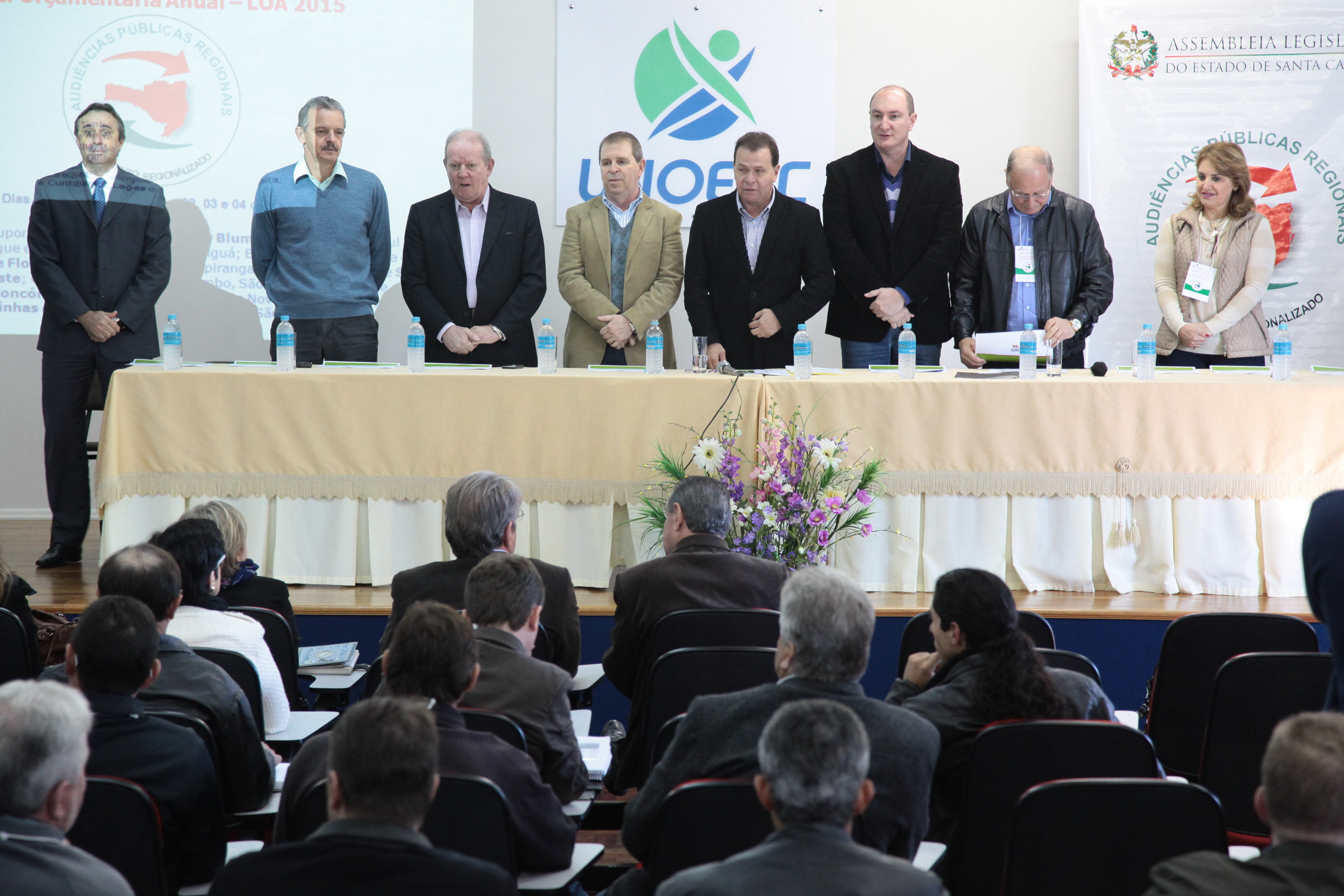 Audiência Pública do Orçamento Regionalizado em São Miguel do Oeste. Fotos: Miriam Zomer/Agência AL