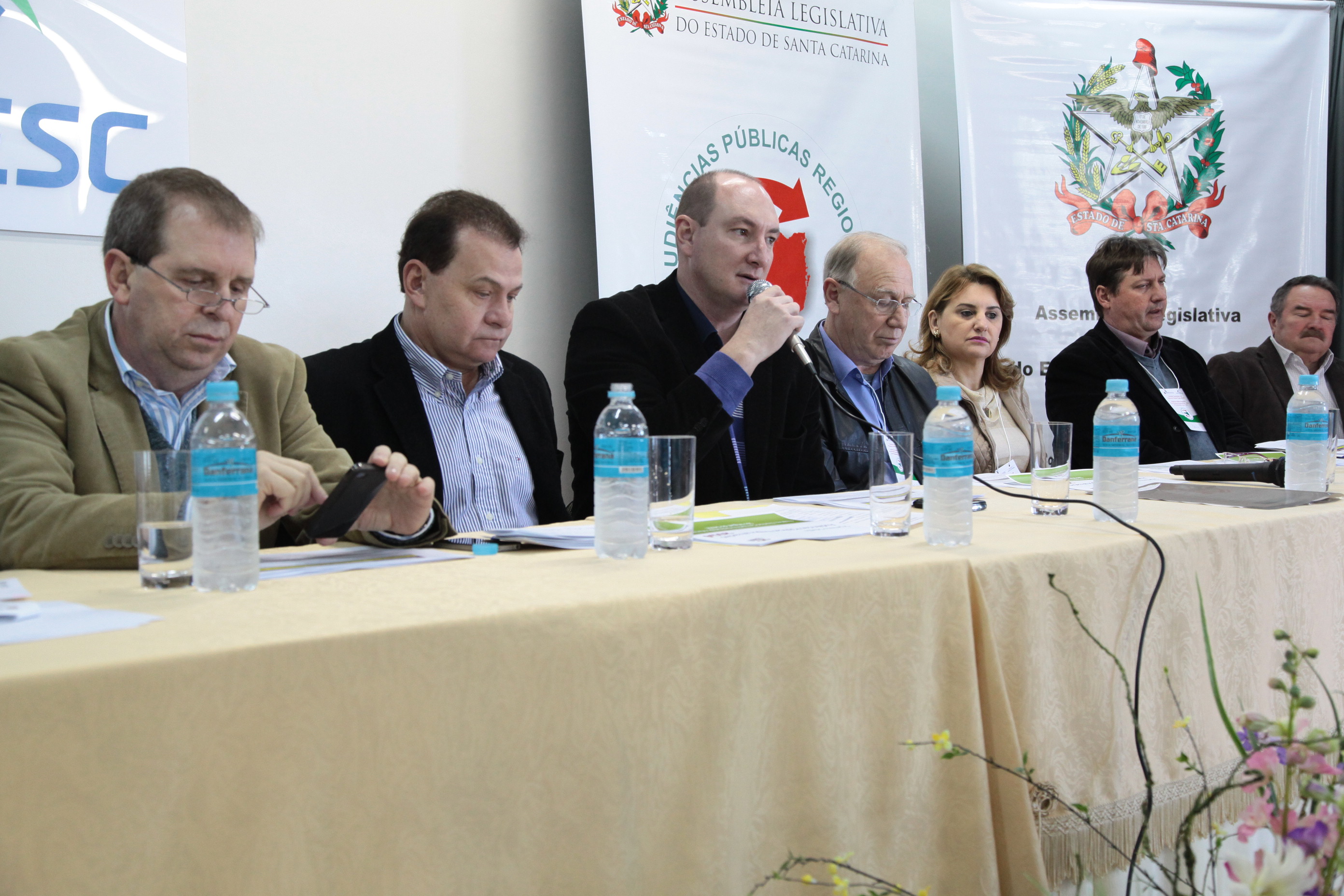 Audiência Pública do Orçamento Regionalizado em São Miguel do Oeste. Fotos: Miriam Zomer/Agência AL