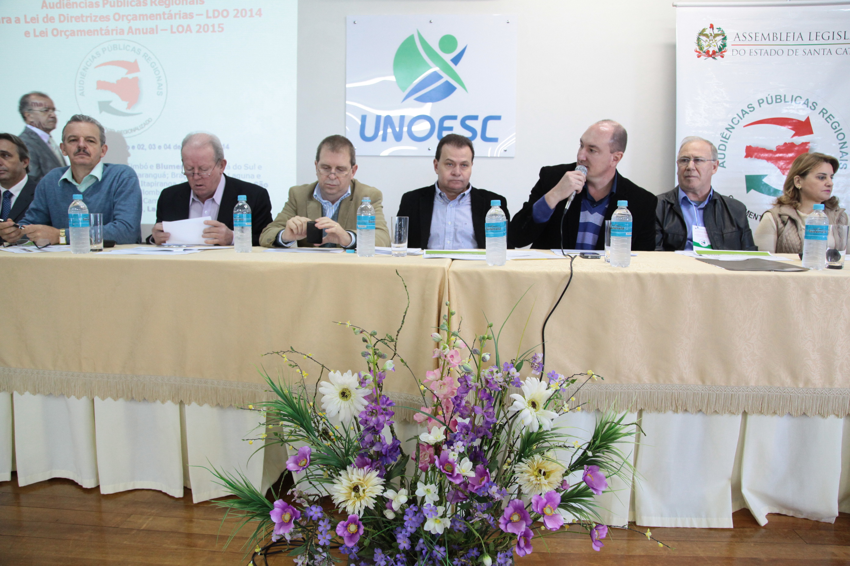 Audiência Pública do Orçamento Regionalizado em São Miguel do Oeste. Fotos: Miriam Zomer/Agência AL