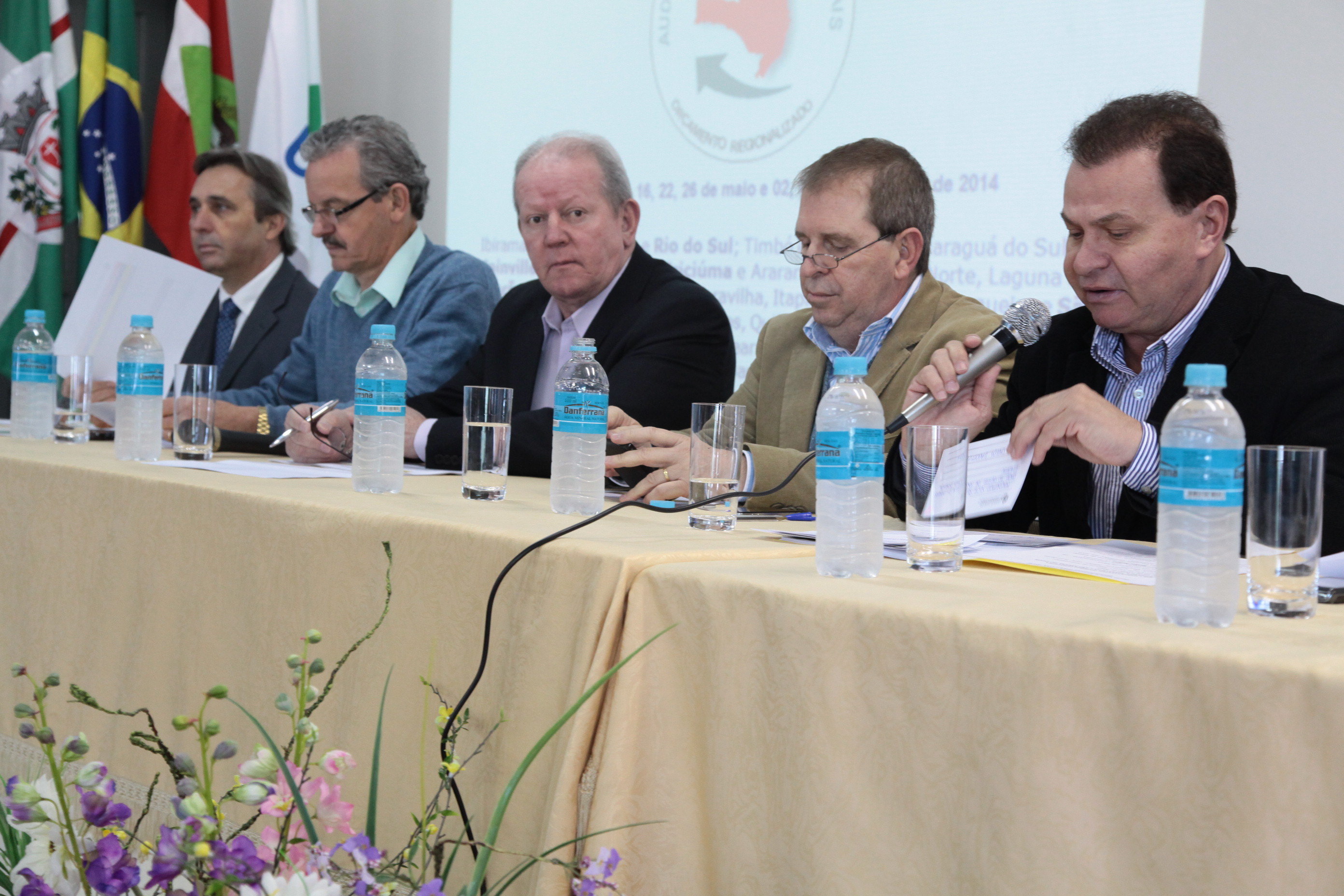 Audiência Pública do Orçamento Regionalizado em São Miguel do Oeste. Fotos: Miriam Zomer/Agência AL