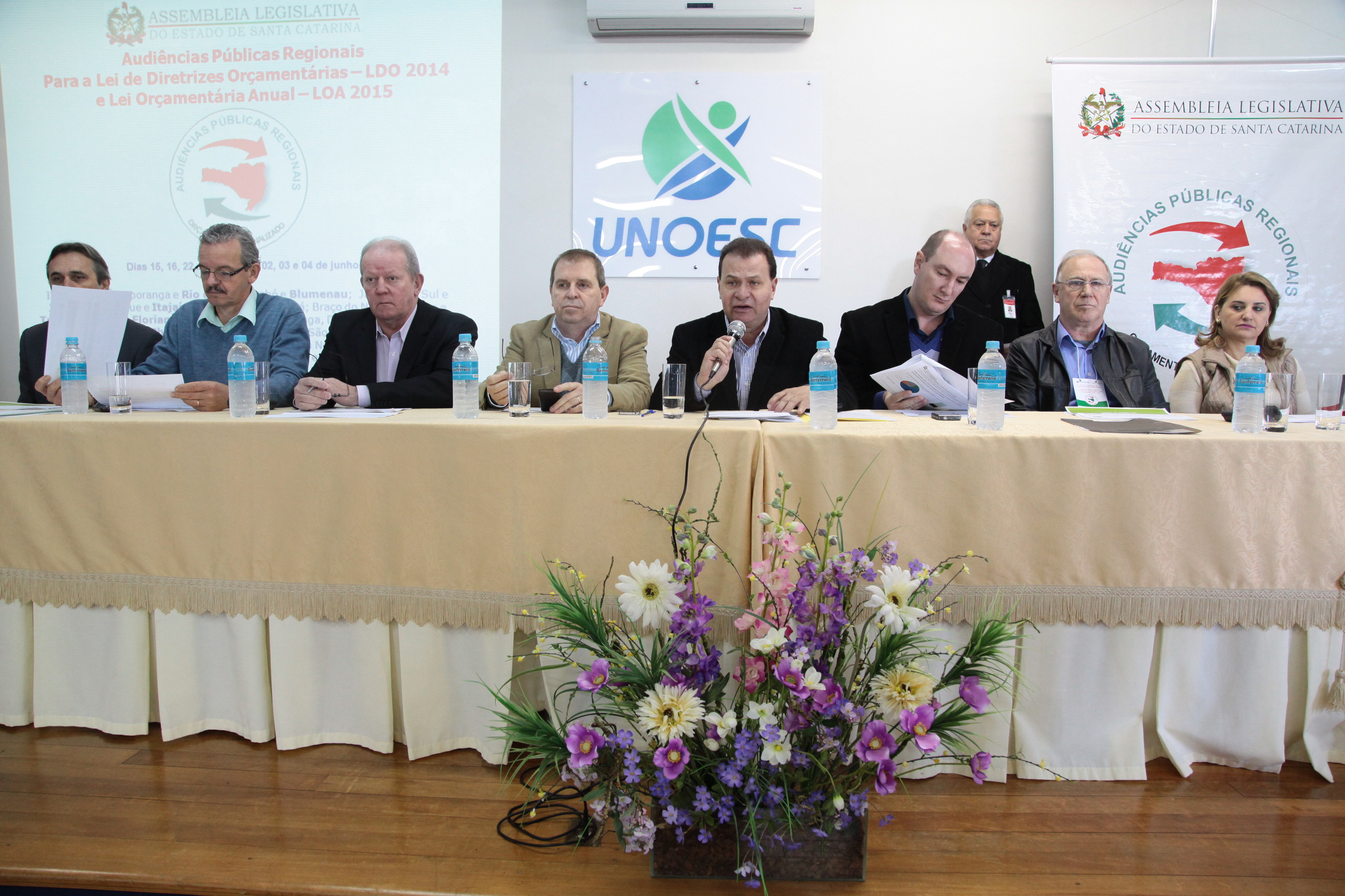 Audiência Pública do Orçamento Regionalizado em São Miguel do Oeste. Fotos: Miriam Zomer/Agência AL