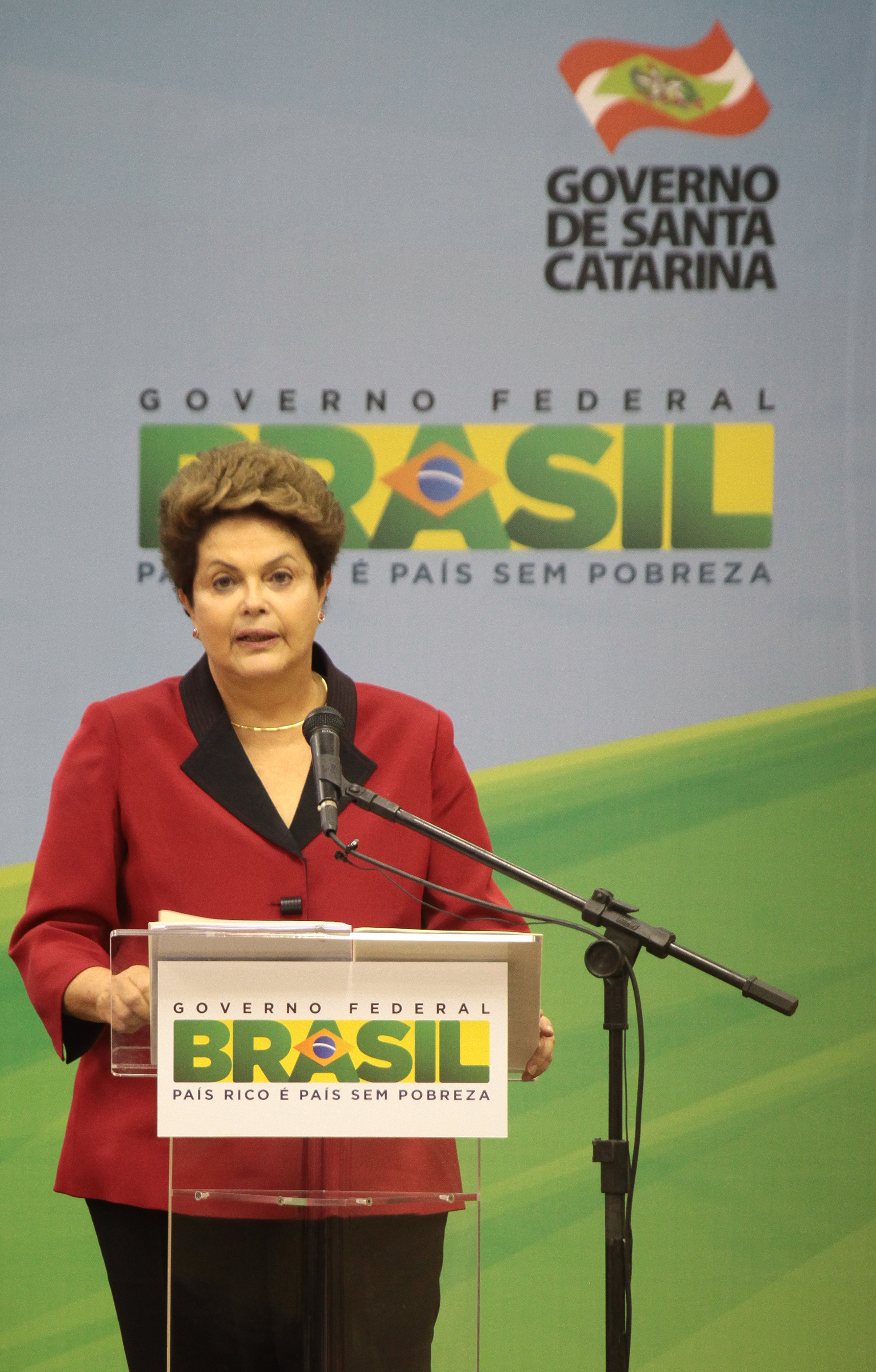 Visita da Presidente Dilma Rousseff ao Estado de Santa Catarina. Fotos: Miriam Zomer/Agência AL