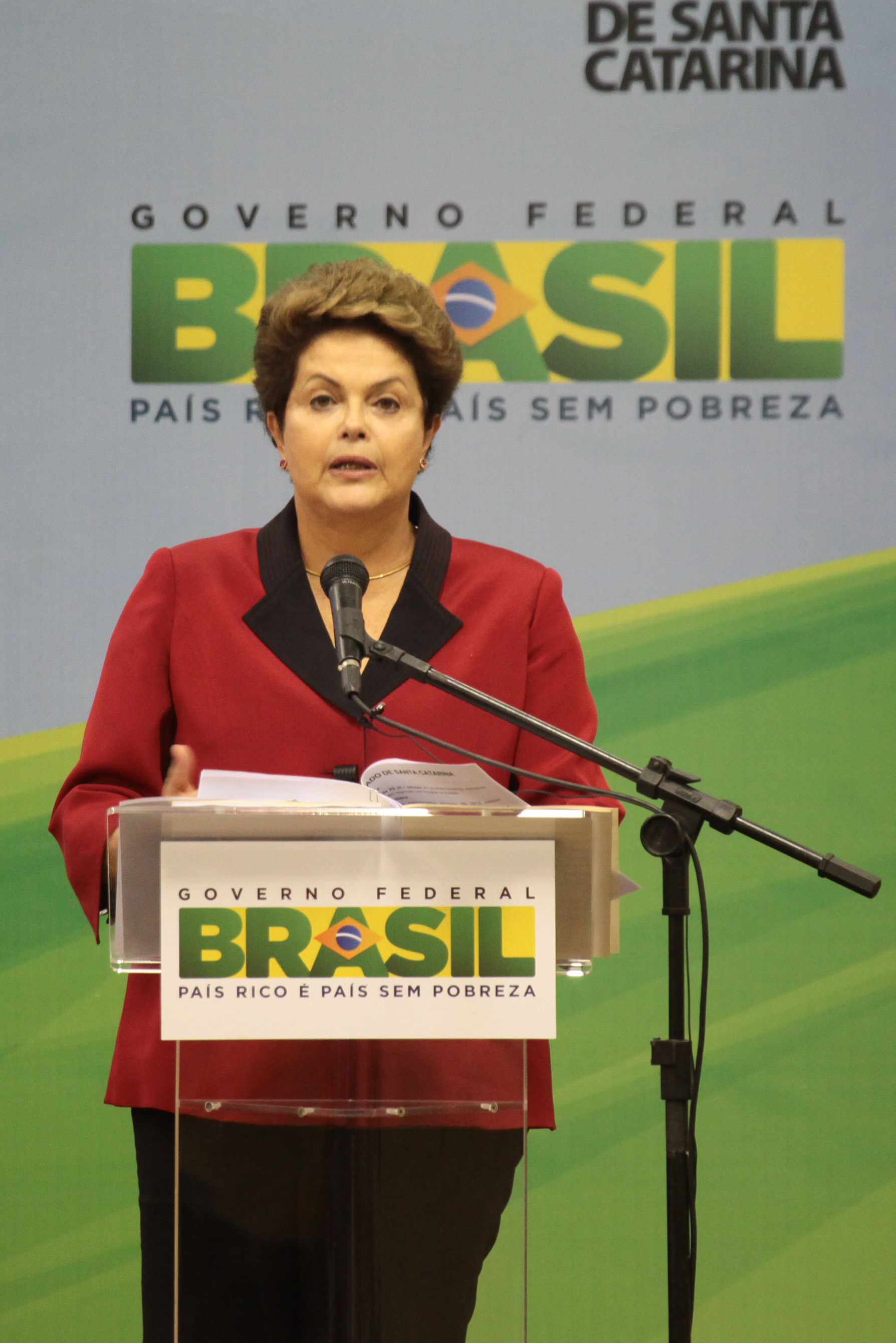 Visita da Presidente Dilma Rousseff ao Estado de Santa Catarina. Fotos: Miriam Zomer/Agência AL