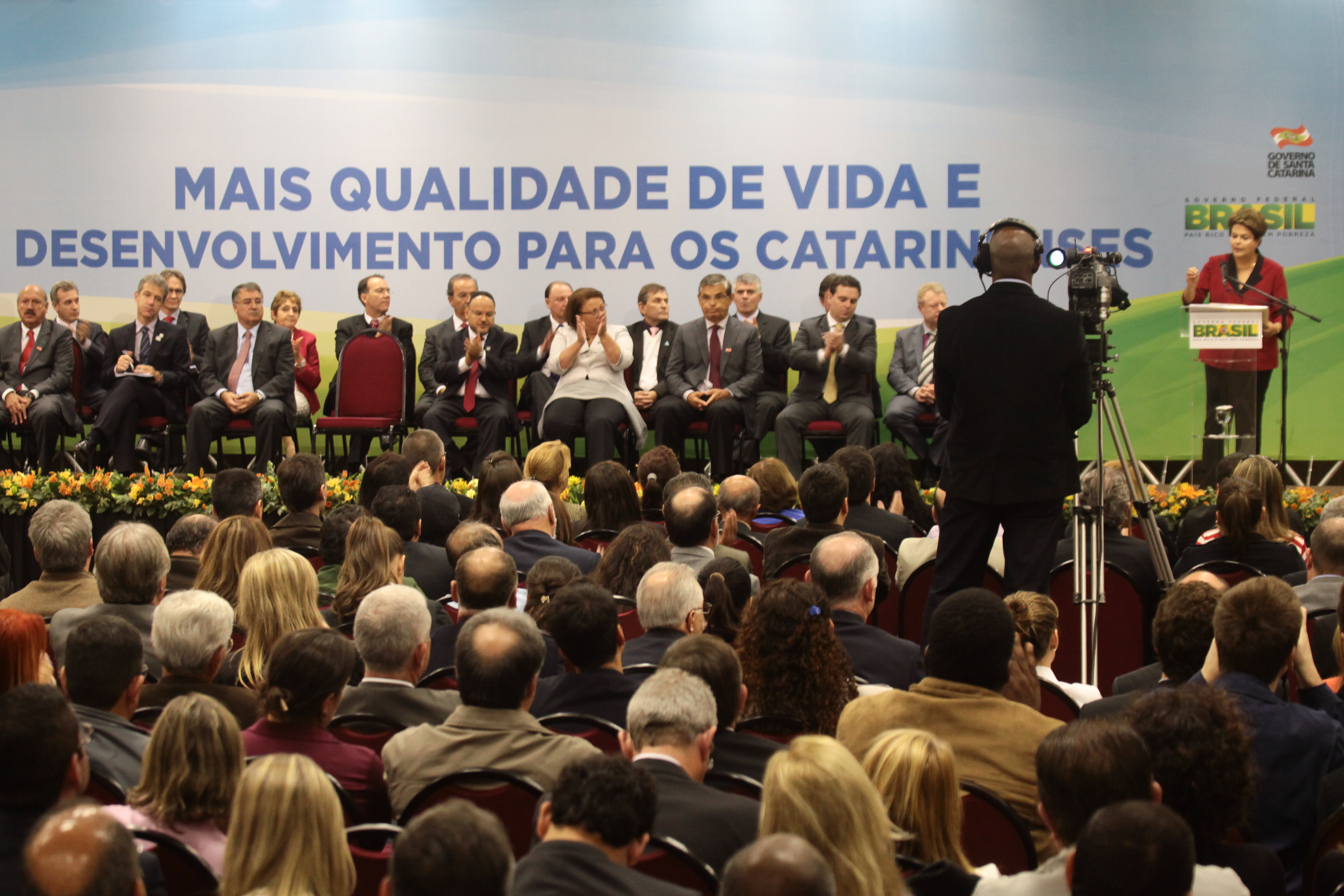 Visita da Presidente Dilma Rousseff ao Estado de Santa Catarina. Fotos: Miriam Zomer/Agência AL