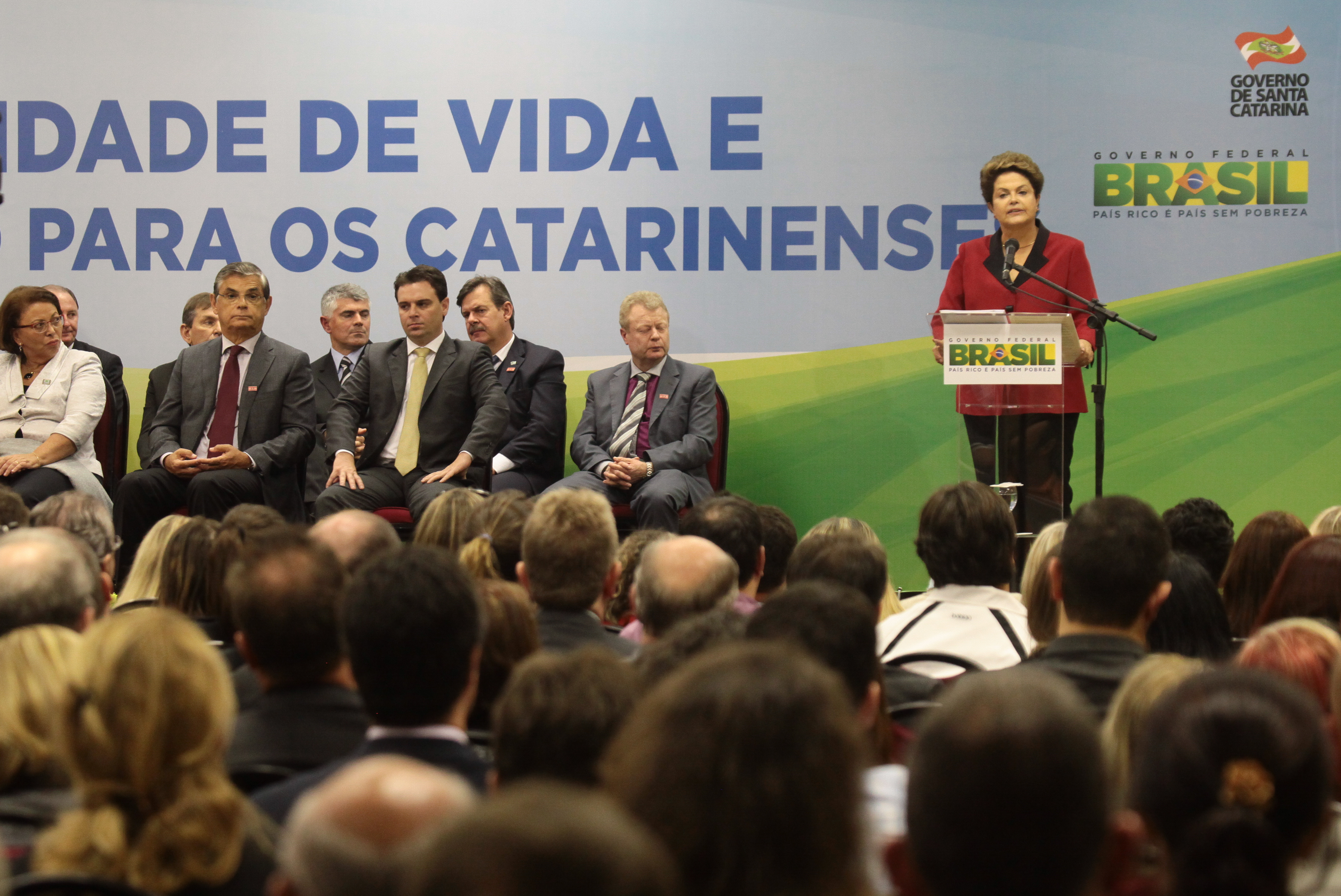 Visita da Presidente Dilma Rousseff ao Estado de Santa Catarina. Fotos: Miriam Zomer/Agência AL