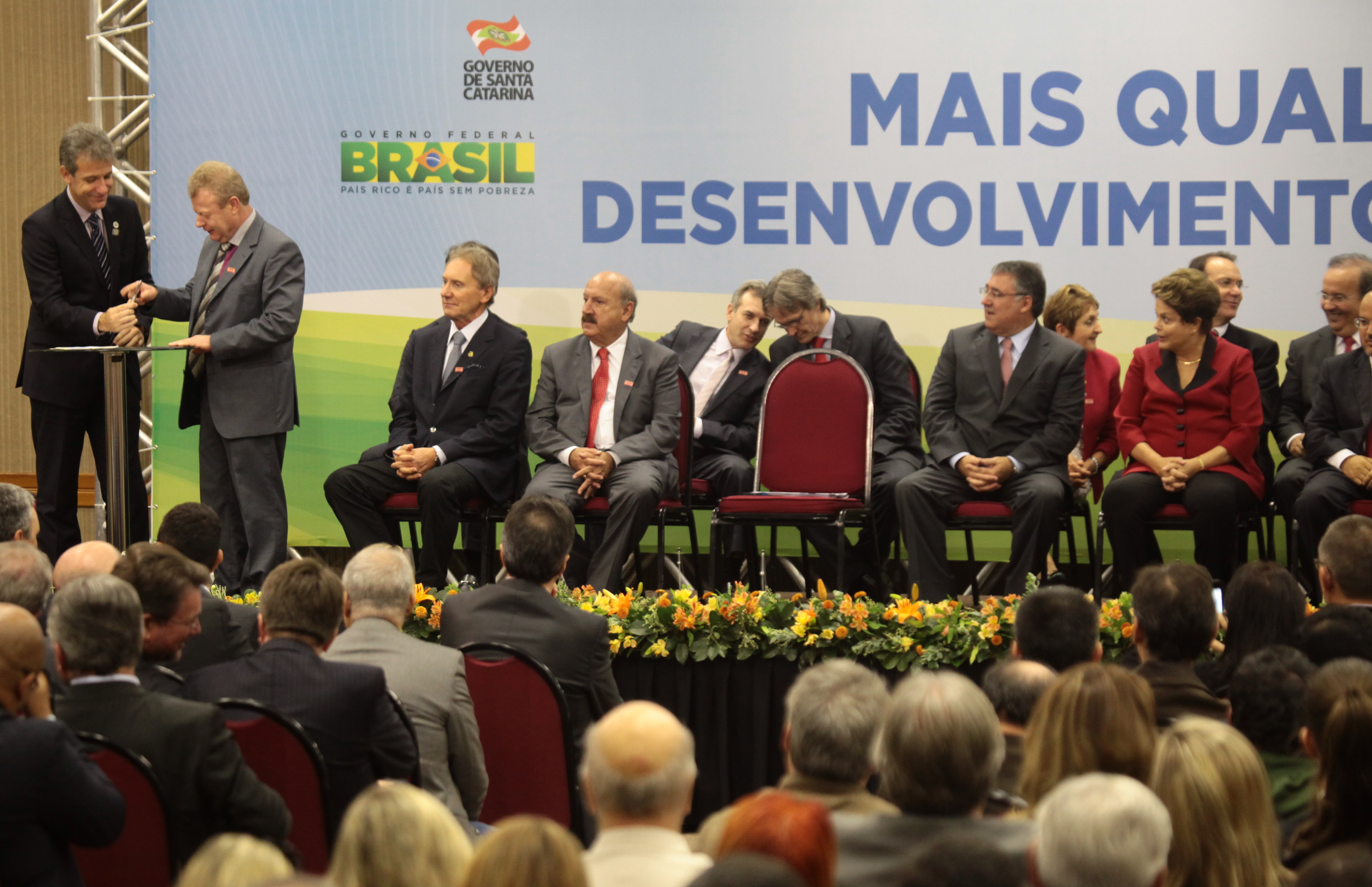 Visita da Presidente Dilma Rousseff ao Estado de Santa Catarina. Fotos: Miriam Zomer/Agência AL