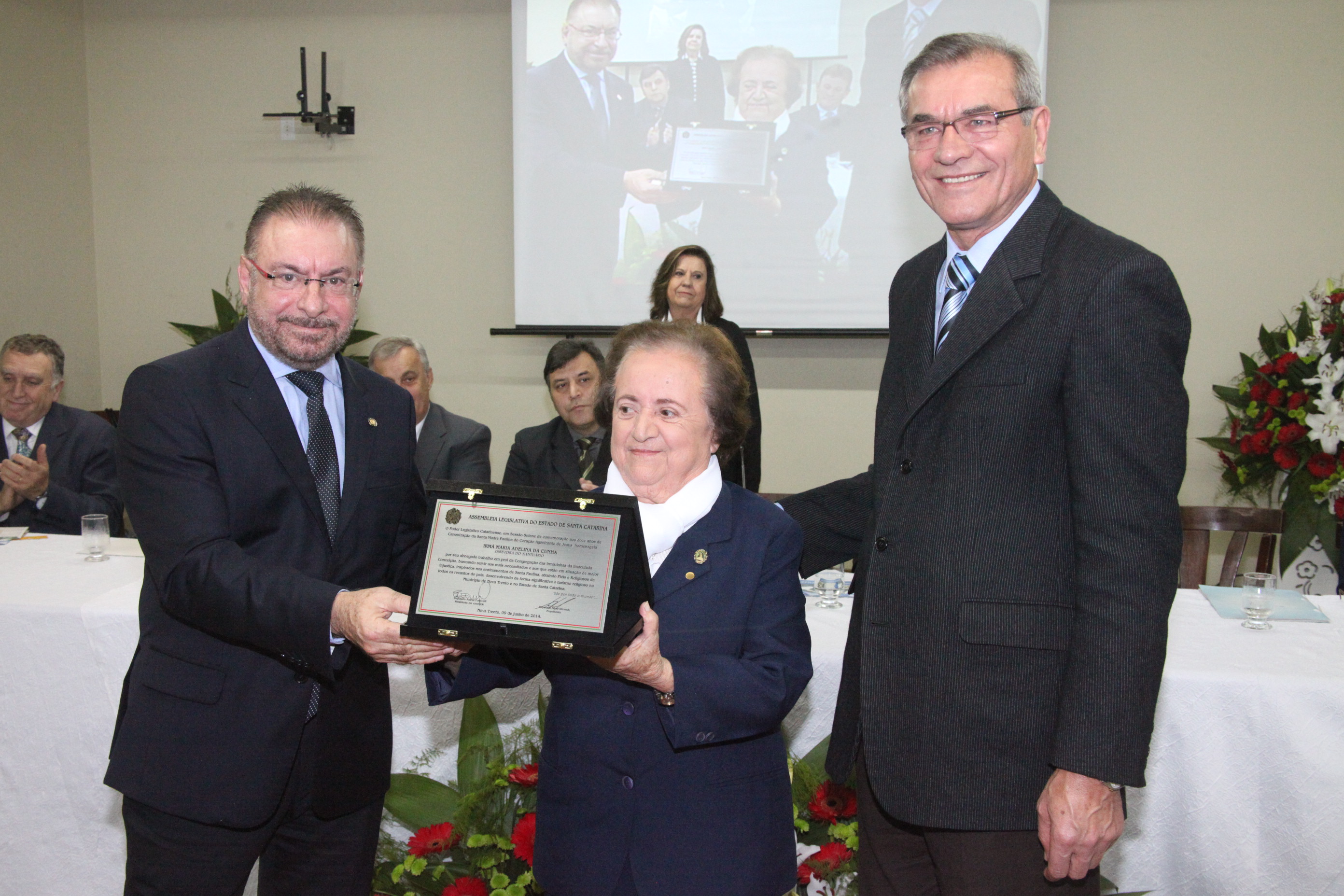 Sessão Solene em homenagem à passagem dos 12 anos de canonização de Madre Paulina. Foto: Fábio Queiroz / Agência AL