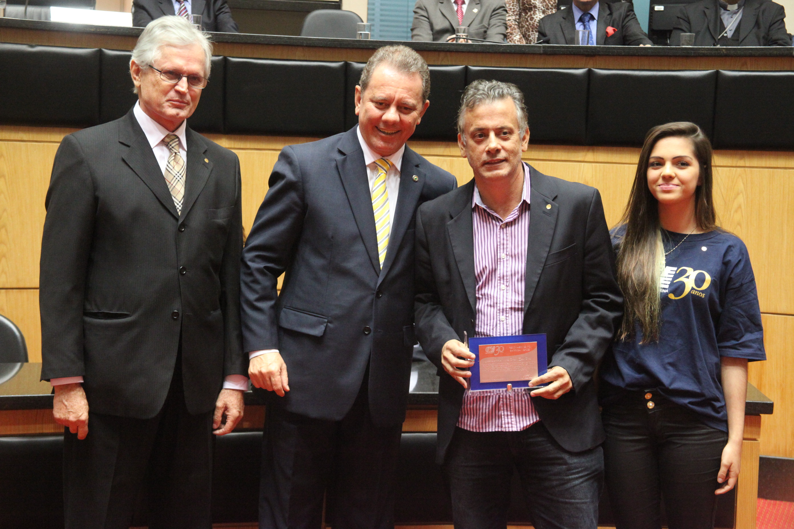 Sessão Especial em homenagem ao Centro de Integração Empresa-Escola de Santa Catarina - CIEE/SC pela passagem dos seus 30 anos de serviços prestados à sociedade. Foto: Fábio Queiroz