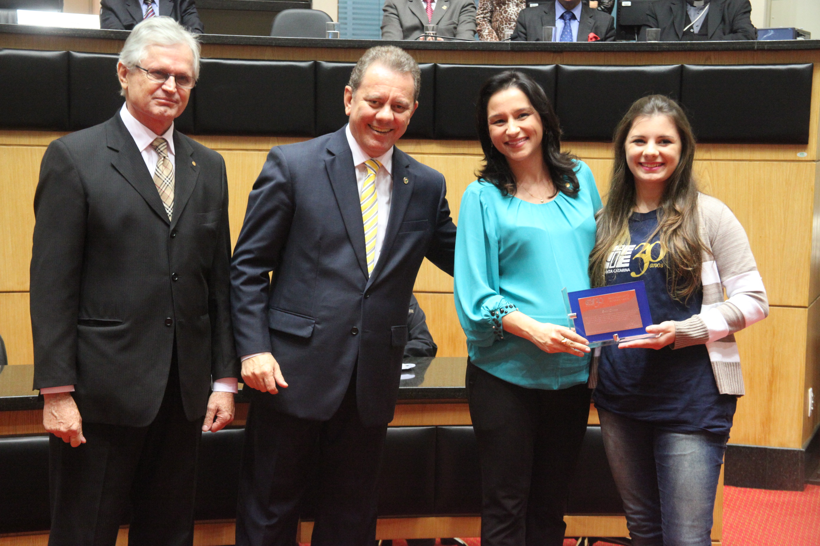 Sessão Especial em homenagem ao Centro de Integração Empresa-Escola de Santa Catarina - CIEE/SC pela passagem dos seus 30 anos de serviços prestados à sociedade. Foto: Fábio Queiroz