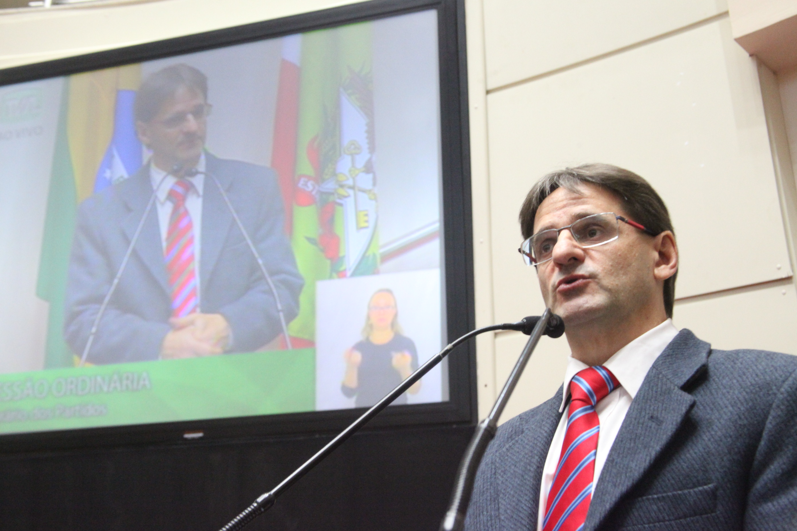 Deputado Neodi Saretta (PT). Sessão Ordinária. Foto: Fábio Queiroz / Agência AL