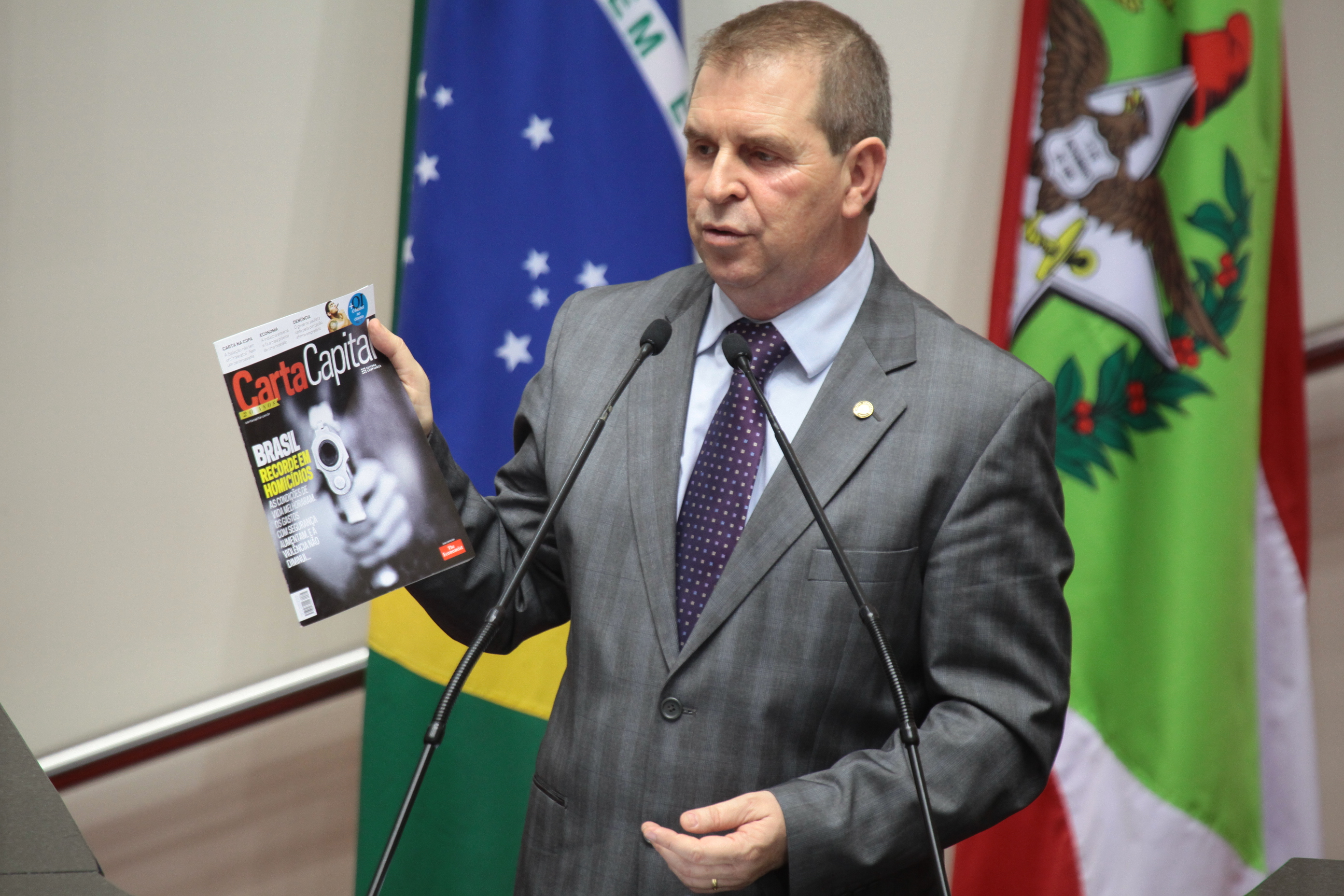 Deputado Maurício Eskudlark (PSD) - Sessão Plenária. Foto: Miriam Zomer/Agência AL
