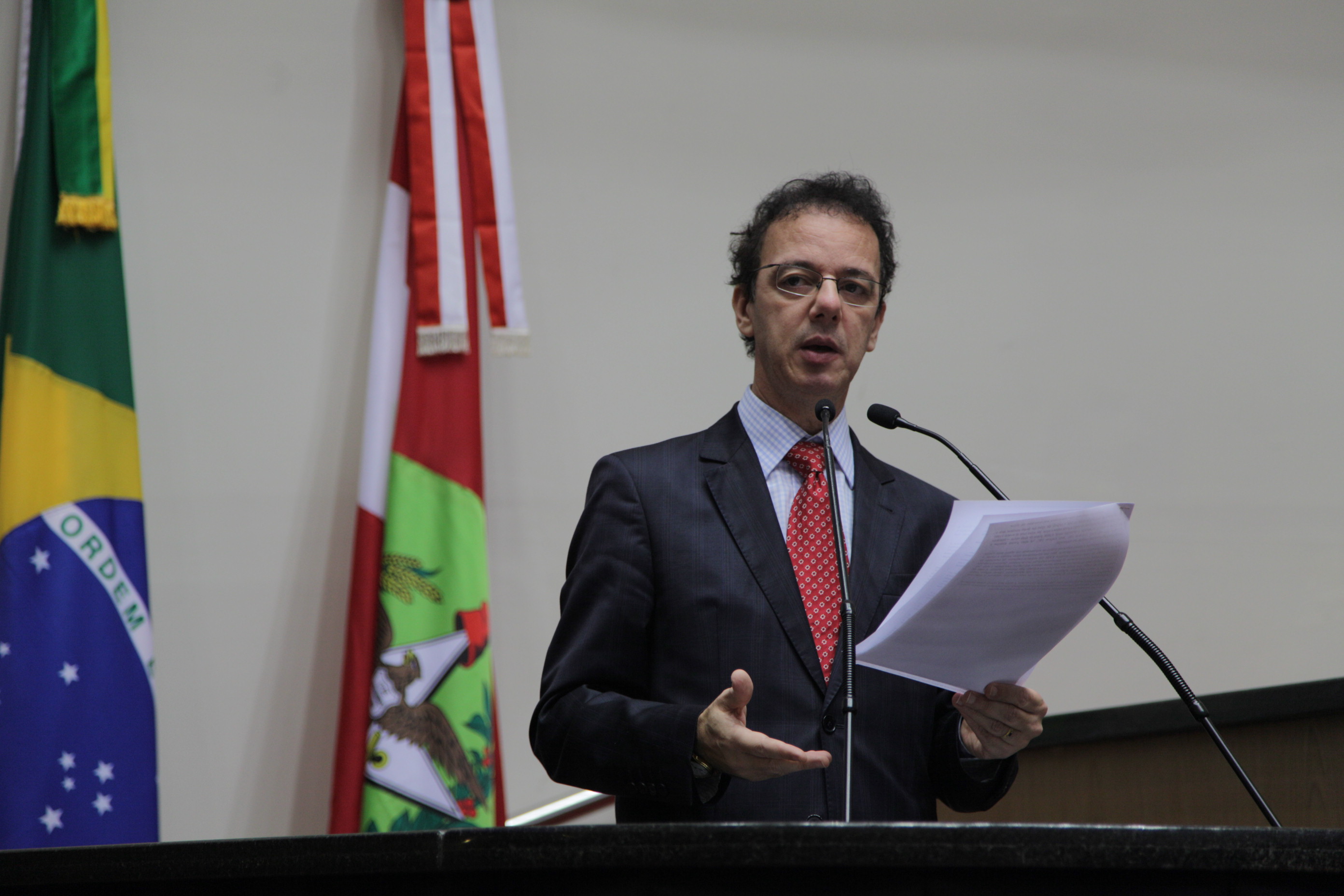 Deputado Ismael dos Santos (PSD) - Sessão Ordinária da Assembleia Legislativa do Estado de Santa Catarina. Foto: Solon Soares/Agência AL