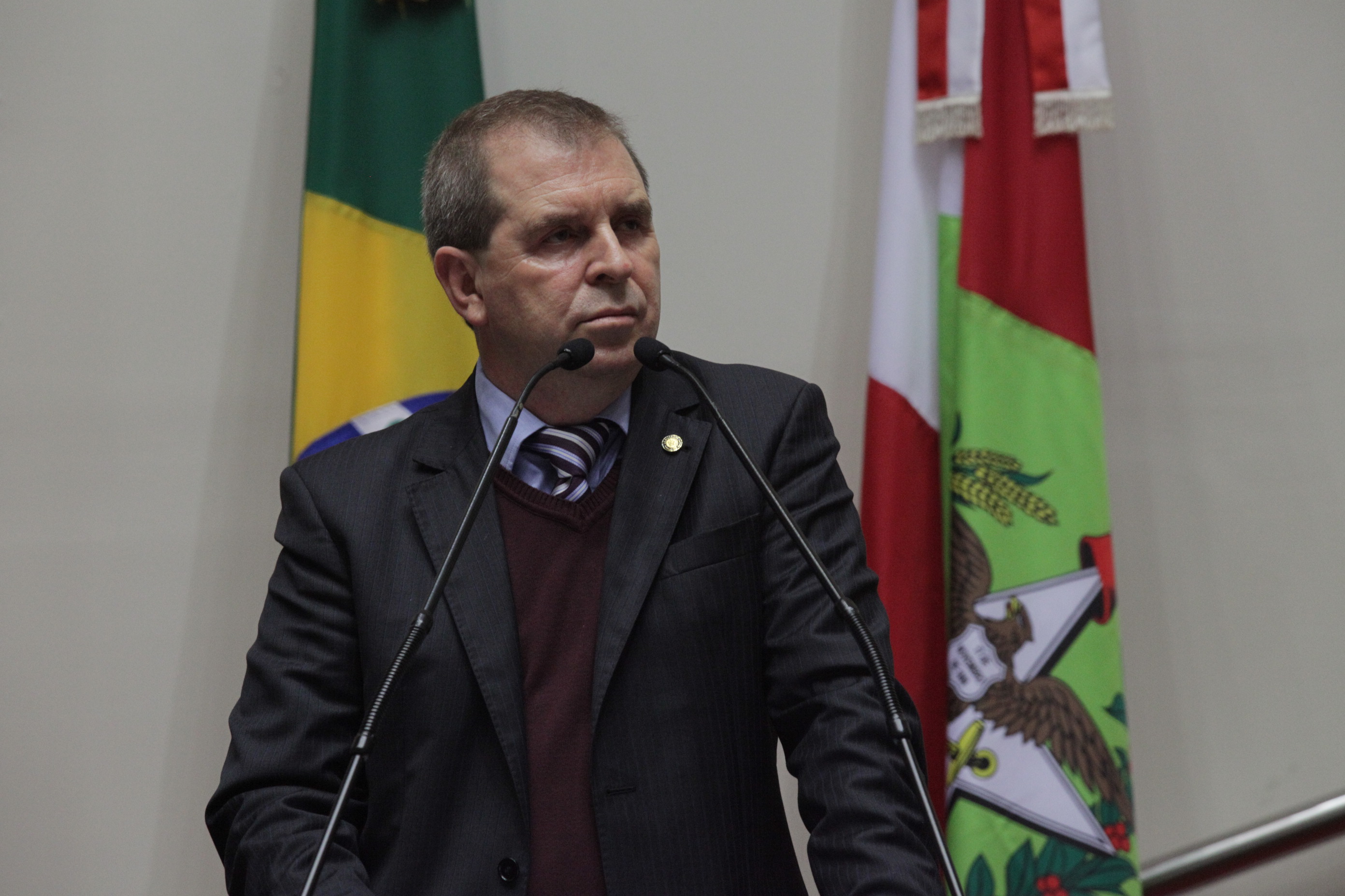 Deputado Maurício Eskudlark (PSD) - Sessão Ordinária da Assembleia Legislativa do Estado de Santa Catarina. Foto: Solon Soares/Agência AL