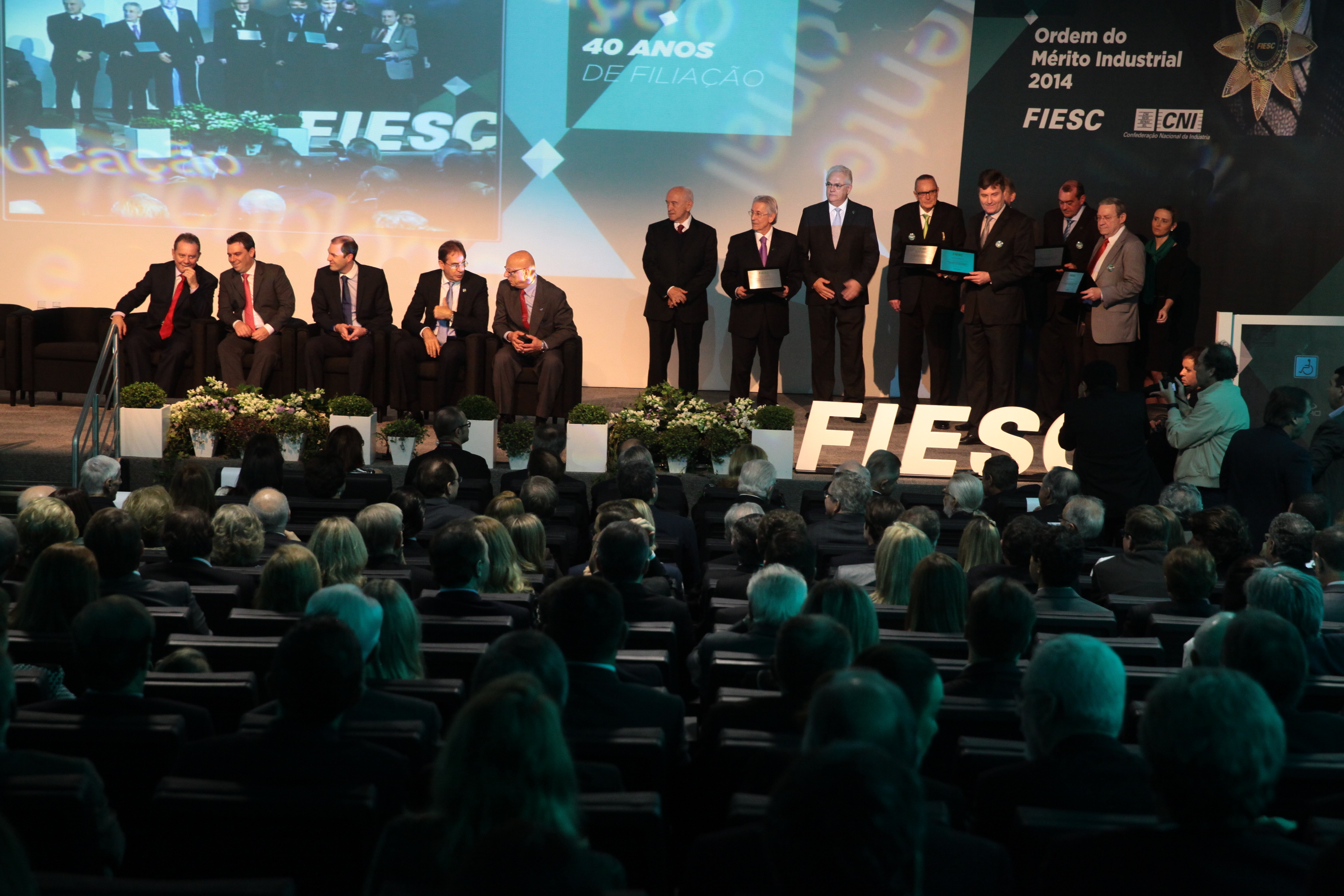 Ordem do Mérito Industrial 2014 - FIESC. Foto: Miriam Zomer/Agência AL
