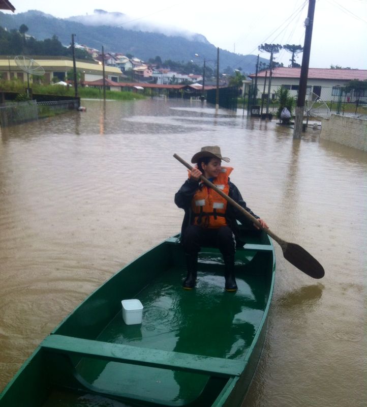 Enchente em Rio do Sul. Foto: Jeferson Marzani