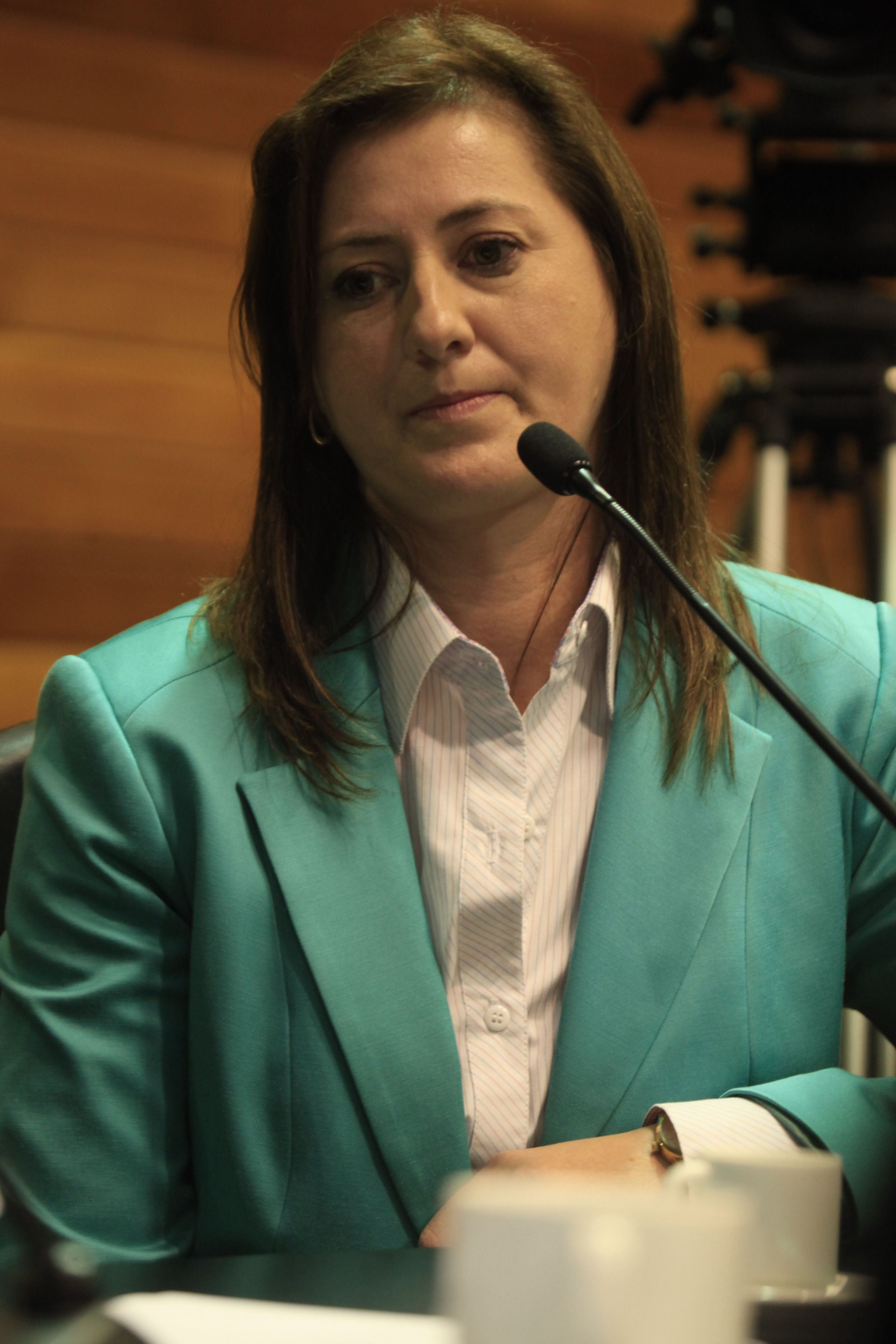 Depoente Daurea Fideles    Corretora de |Imoveis   CPI do Ministério Público   Foto Carlos Kilian/Agência AL