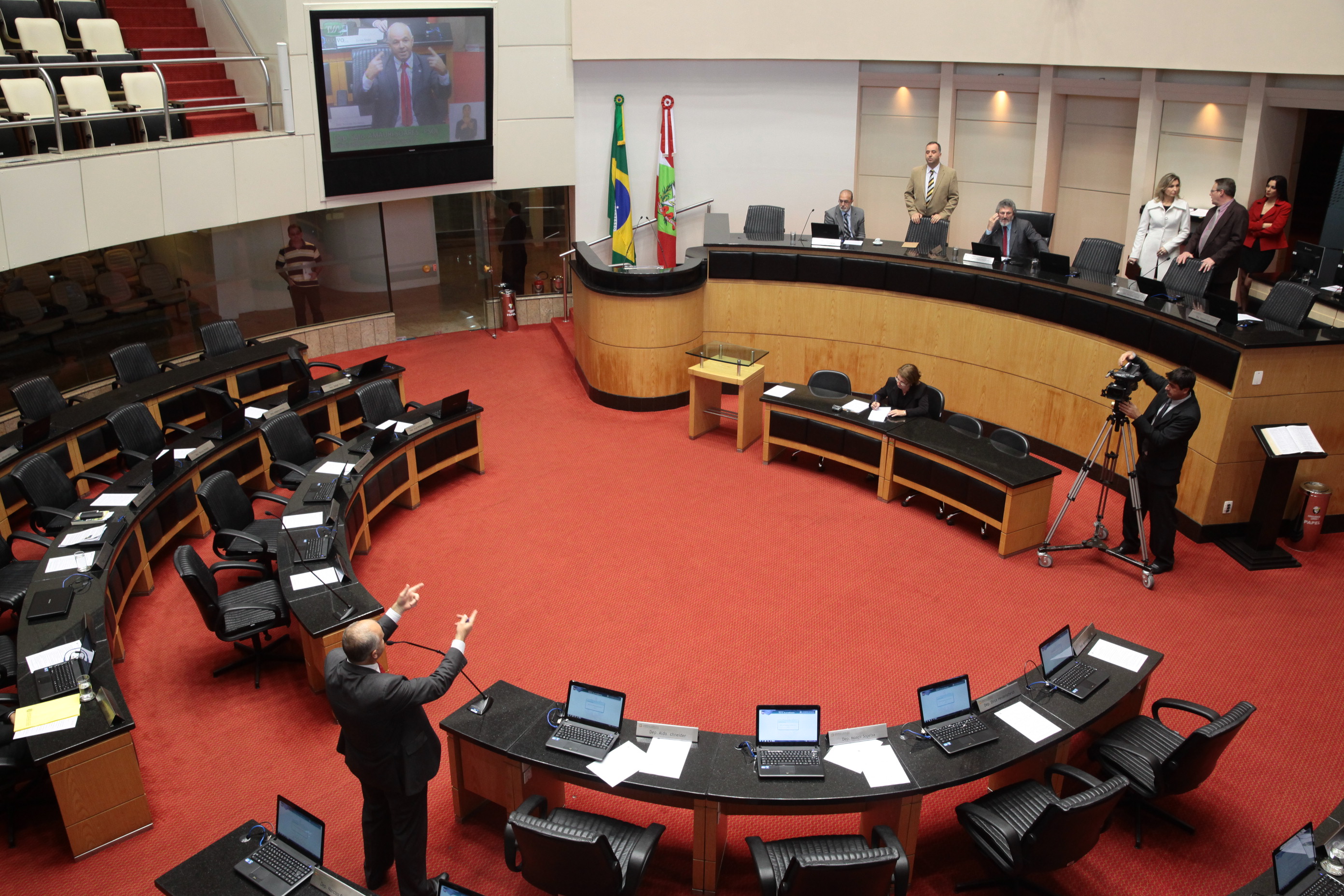 Sessão Ordinária da Assembleia Legislativa do Estado de Santa Catarina. Fotos: Miriam Zomer/ Agência AL