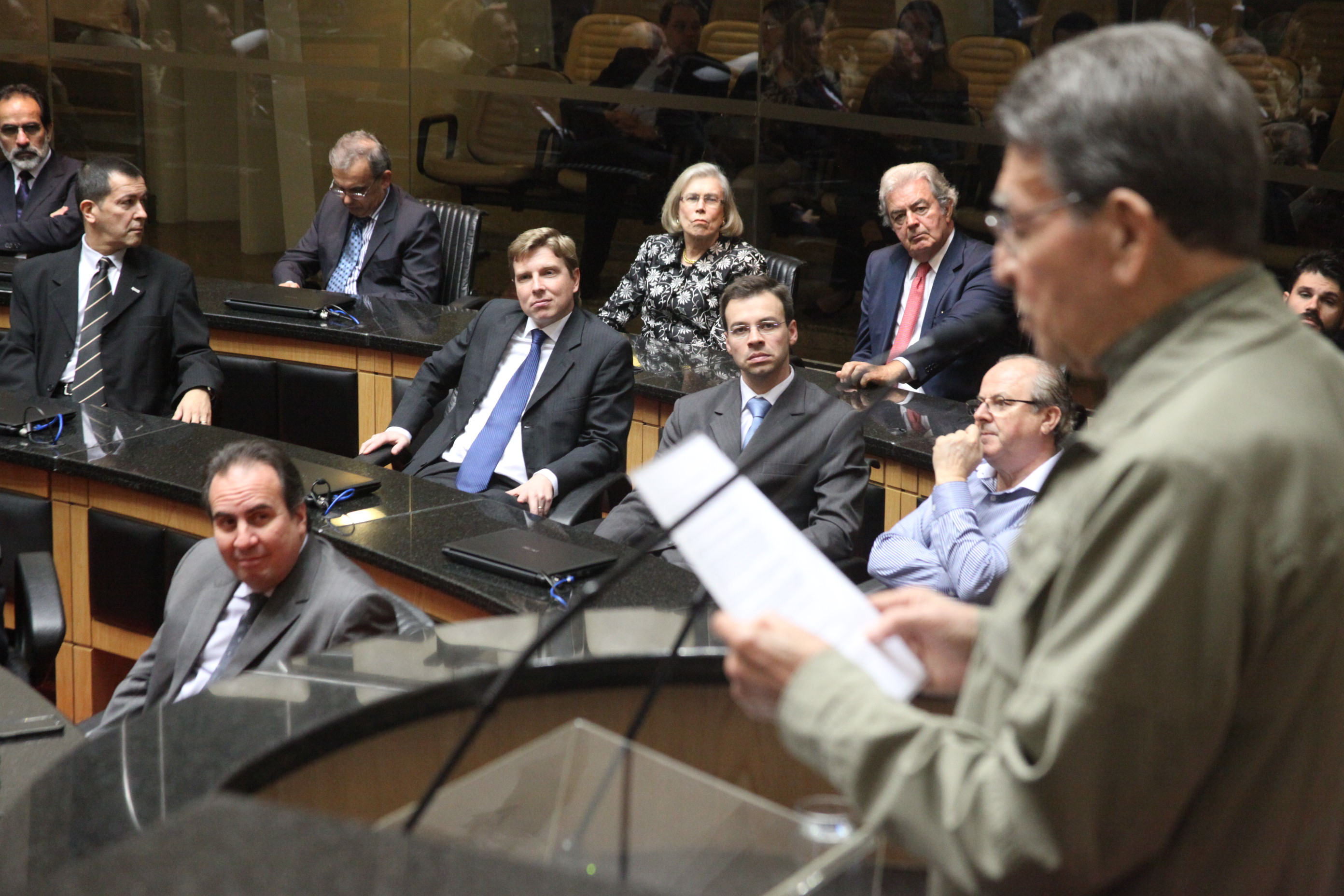 Eurides Antunes Severo - Fundador da ADVB de SC. Sessão especial em homenagem à ADVB/SC. Foto: Fábio Queiroz / Agência AL