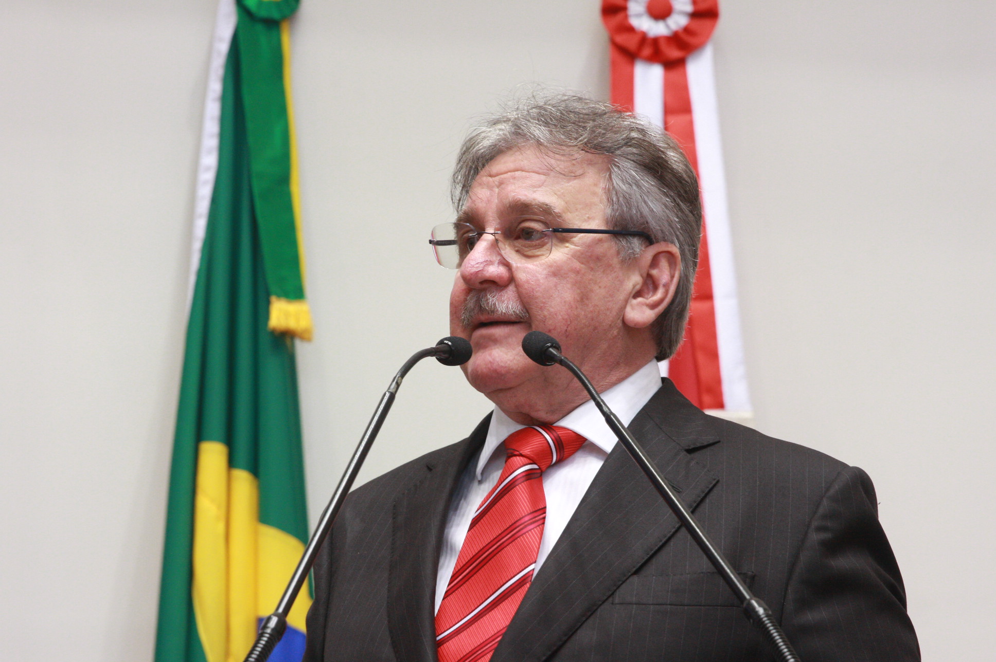 Deputado Moacir Sopelsa (PMDB) - Sessão Ordinária. Plenário Osni Regis. Foto:Eduardo Guedes de Oliveira/Agência ALB