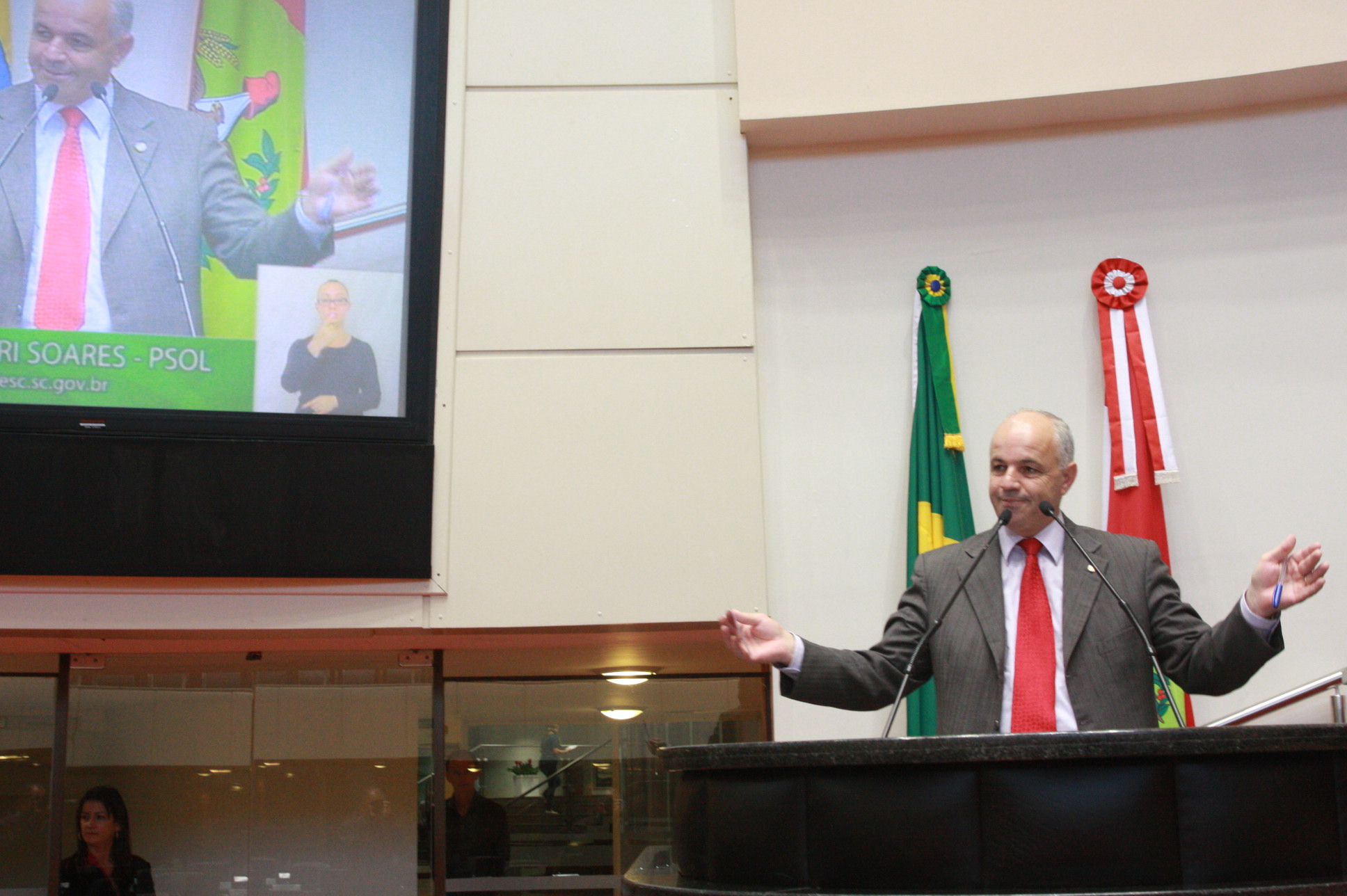 Deputado Sargento Amauri Soares (PSOL) - Sessão Ordinária. Plenário Osni Regis. Foto:Eduardo Guedes de Oliveira/Agência AL