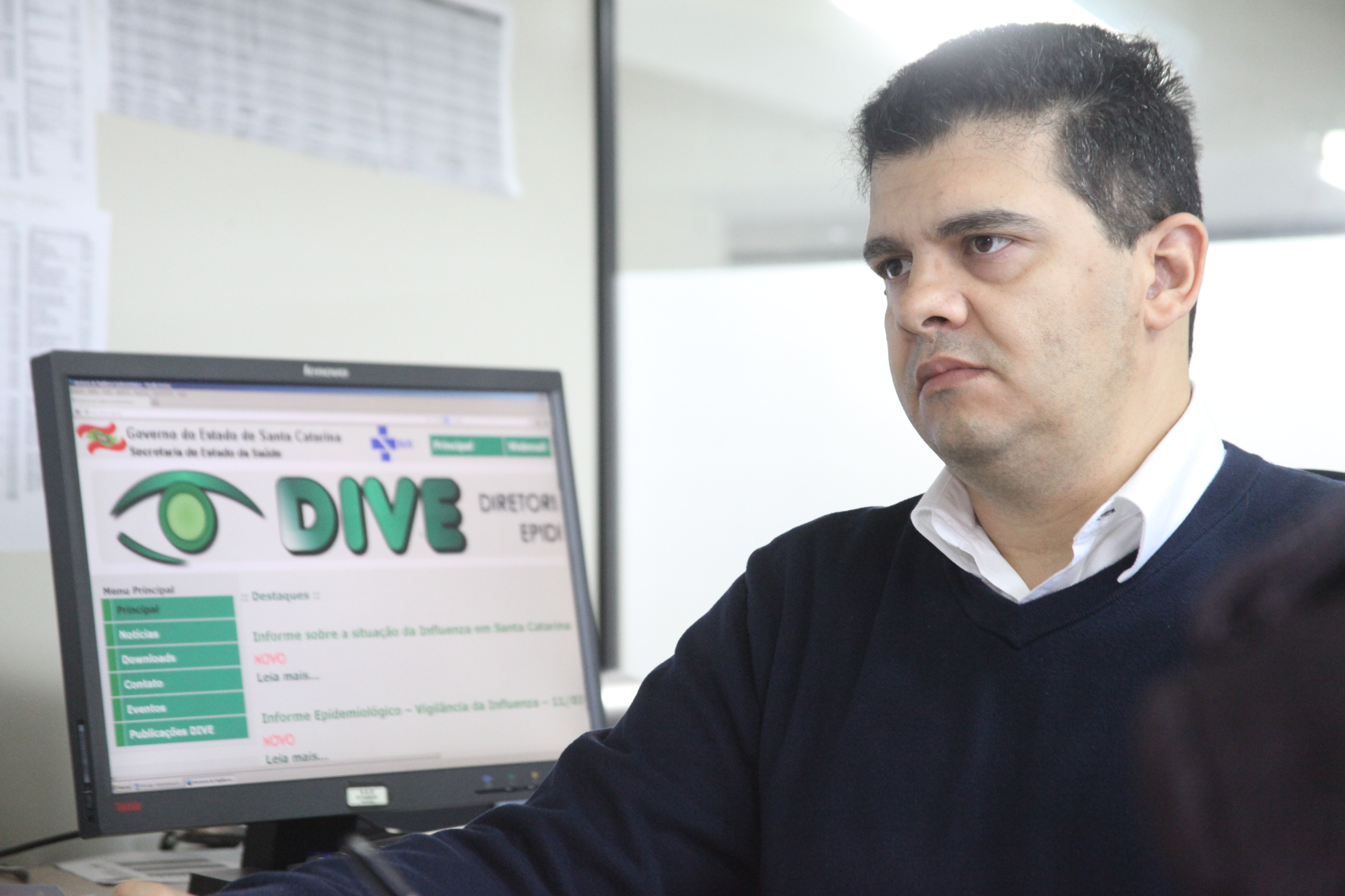 Eduardo Macário - diretor da Vigilância Epidemiológica. Mobilização estadual contra hepatites virais. Foto: Fábio Queiroz / Agência AL
