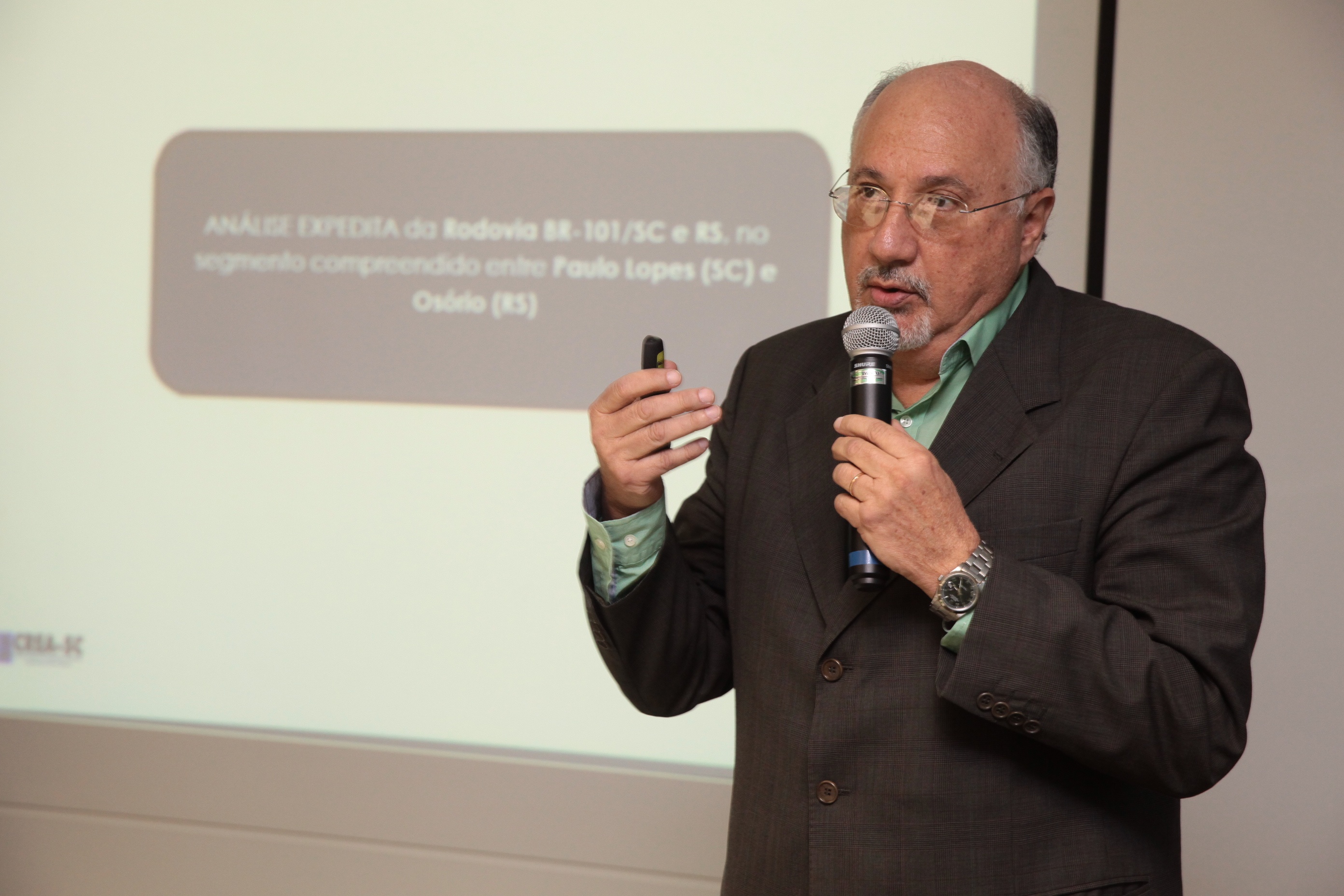 Engenheiro Ricardo Saporiti - Reunião da Câmara para Assuntos de Transporte e Logística da FIESC. Fotos: Miriam Zomer/Agência AL