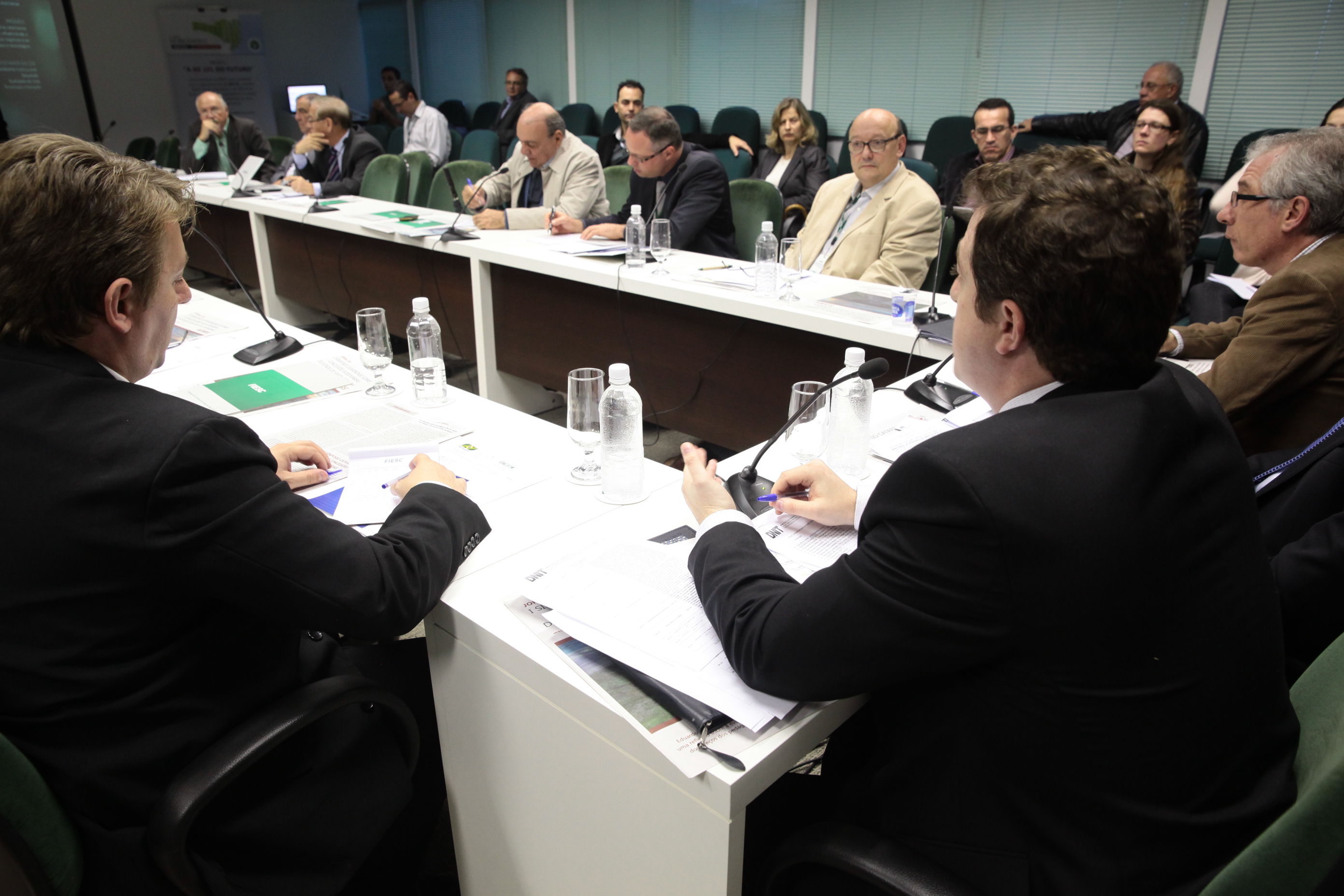 Reunião da Câmara para Assuntos de Transporte e Logística da FIESC. Fotos: Miriam Zomer/Agência AL