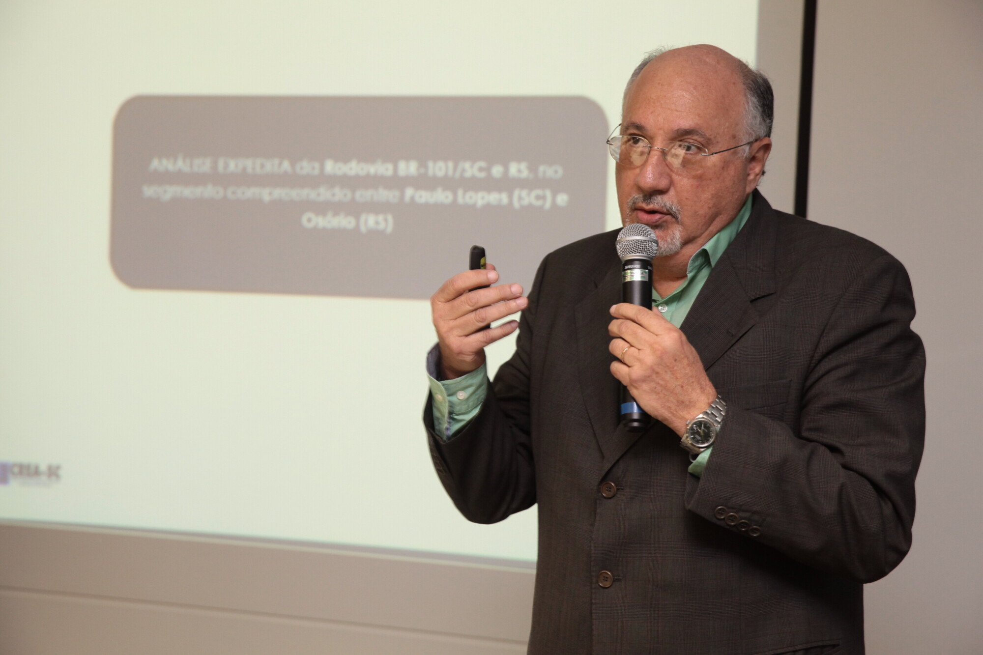 Engenheiro Ricardo Saporiti - Reunião da Câmara para Assuntos de Transporte e Logística da FIESC. Fotos: Miriam Zomer/Agência A