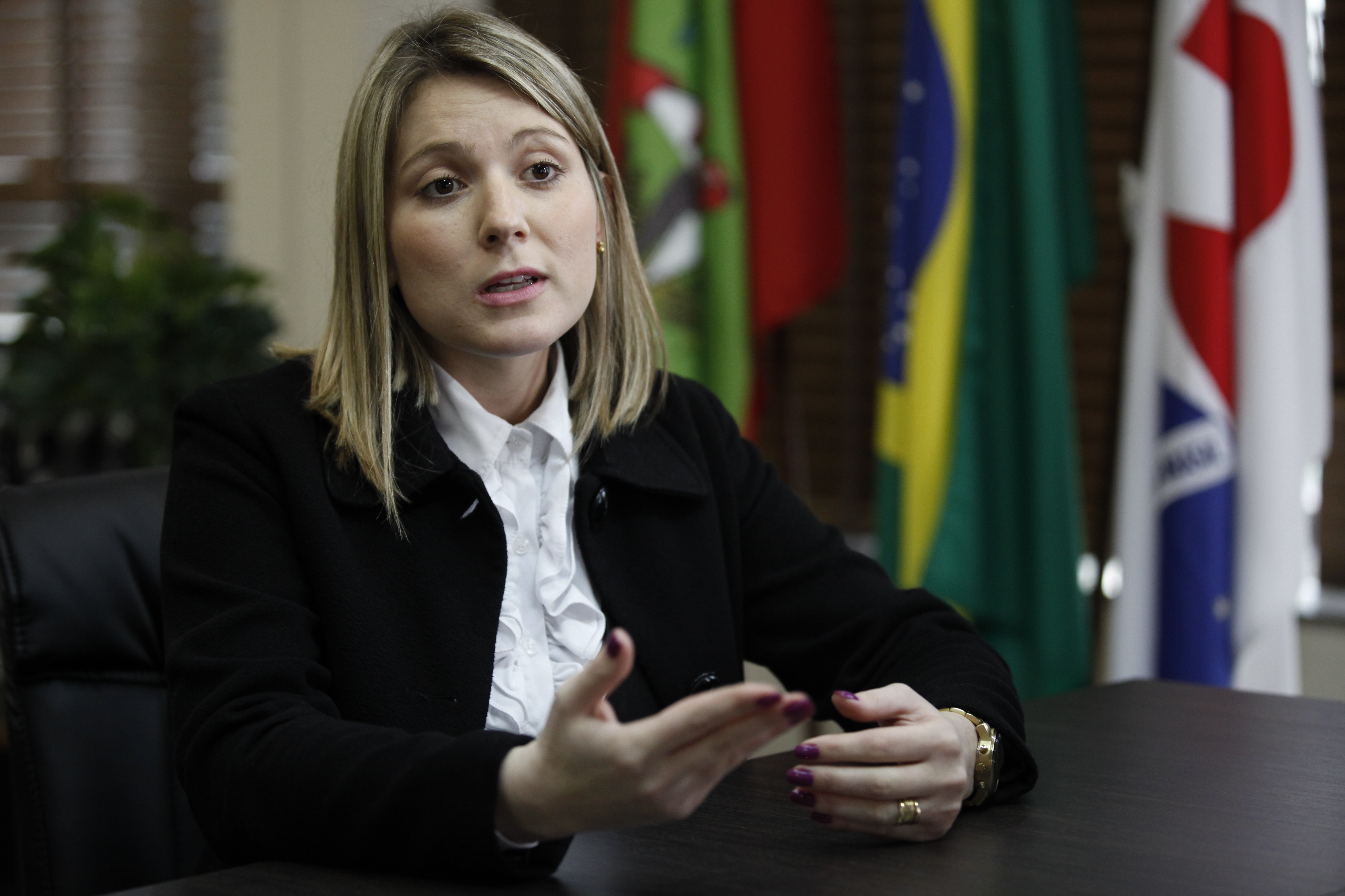 Ana Paula Travisani - Presidente da Comissão OAB vai á Escola. Foto: Carlos Kilian/Agência AL