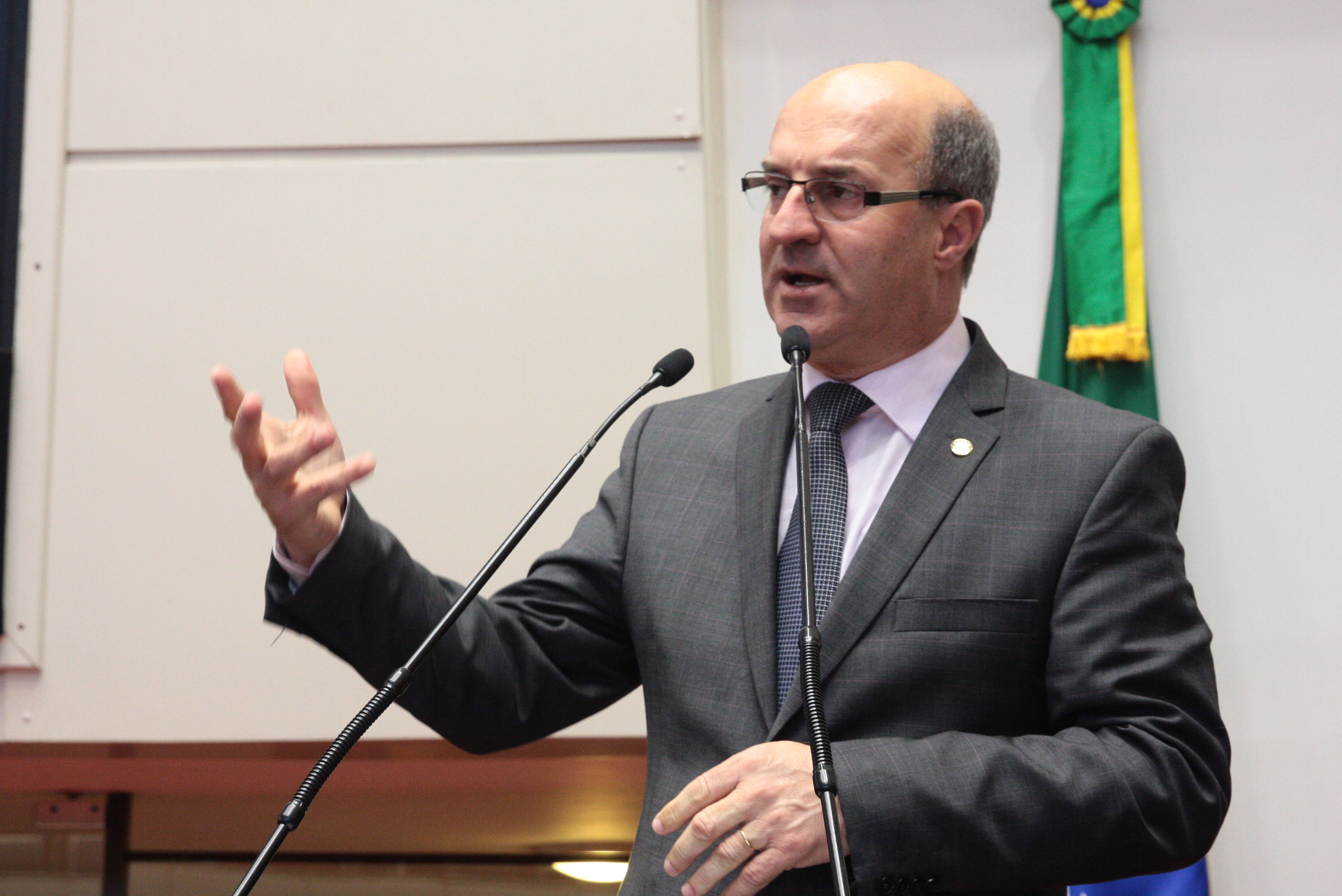 Deputado José Milton Scheffer (PP). Sessão ordinária. Foto: Eduardo Guedes de Oliveira / Agência AL