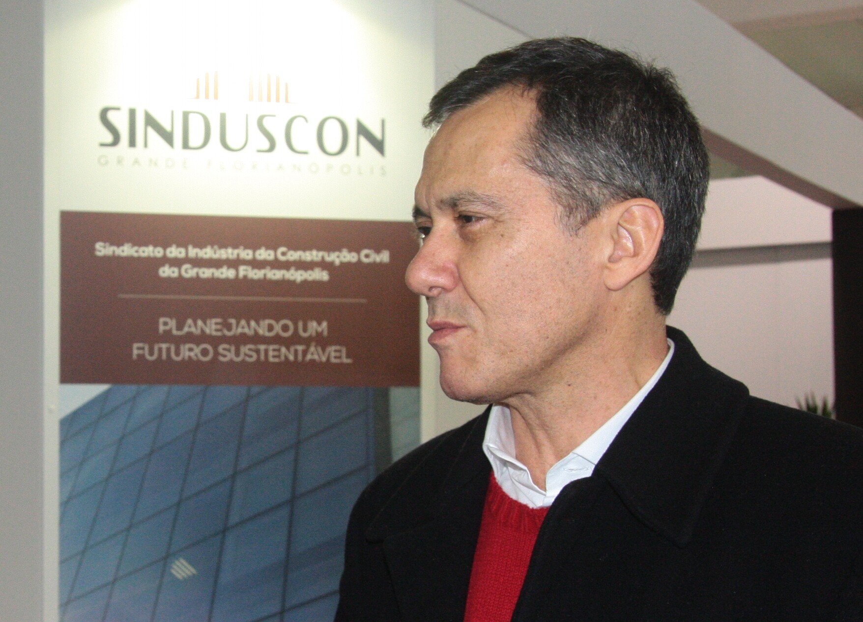 Hélio Bairros, presidente do Sinduscon. FOTO: Eduardo Guedes de Oliveira/Agência AL
